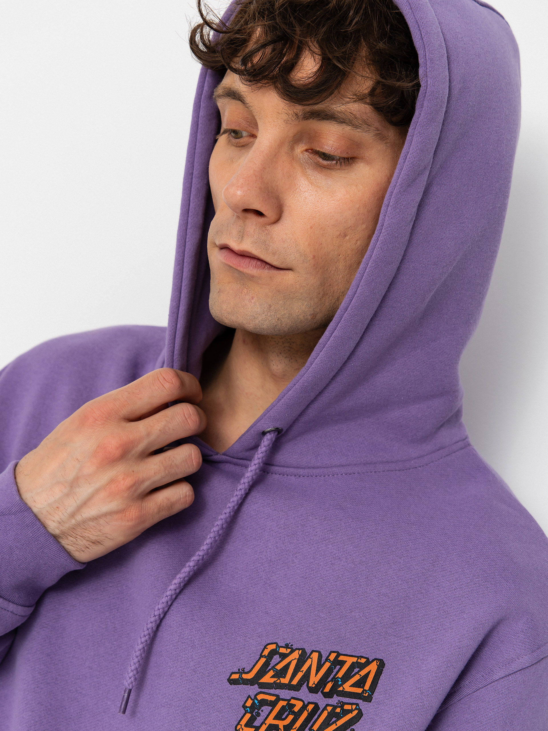 Mikina s kapucňou Santa Cruz Roskopp Screaming Five HD (purple haze)