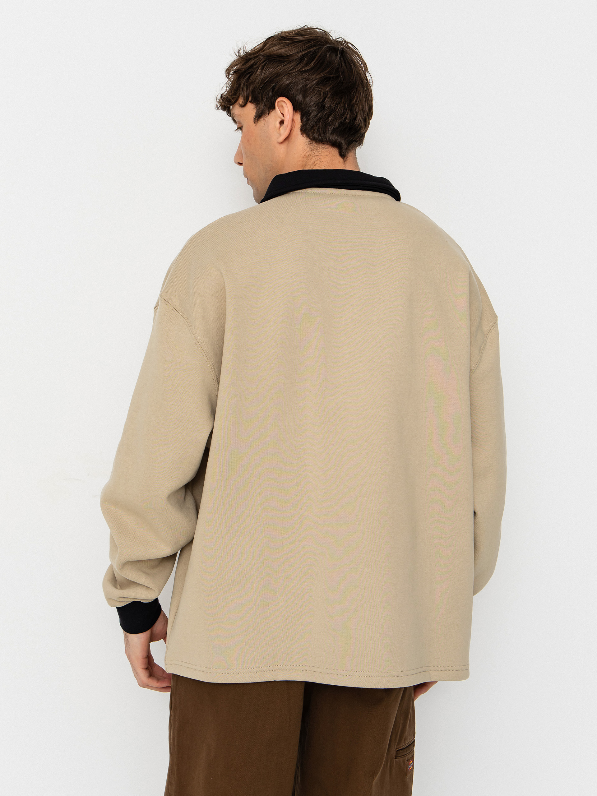 Mikina Santa Cruz Out Of Time Strip 1/4 Zip (stone grey)