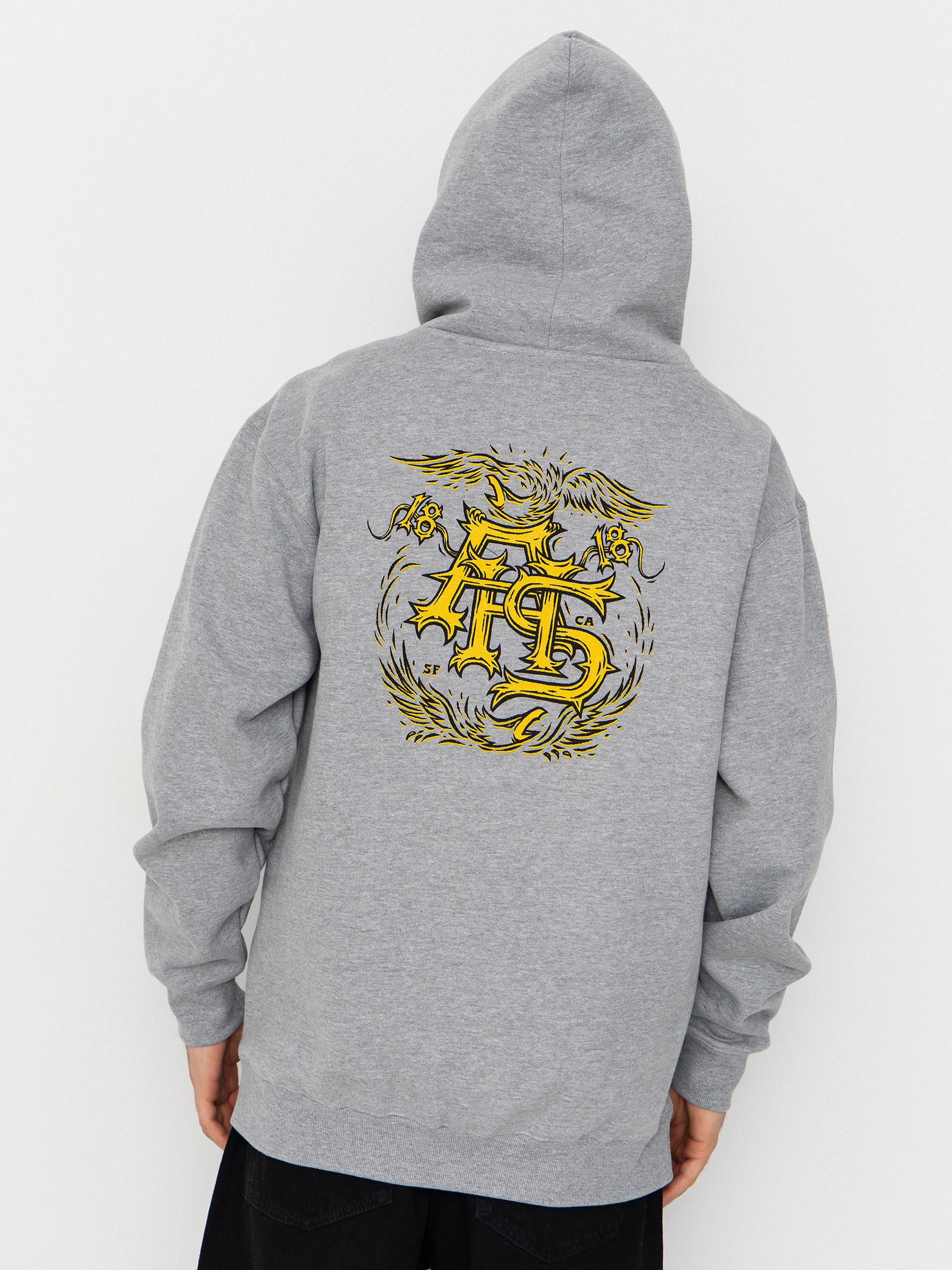 Mikina Antihero Customs (heather grey)