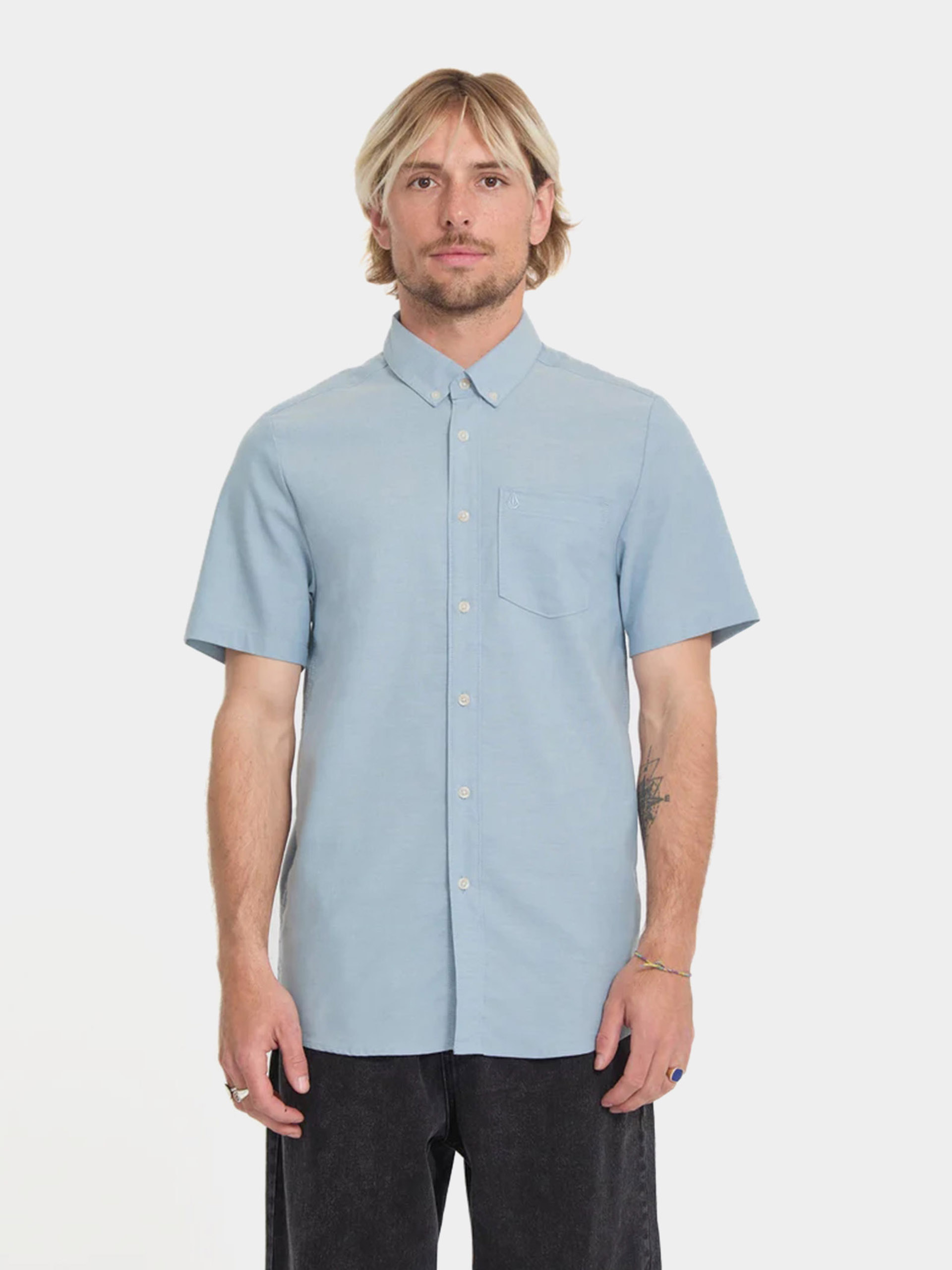 Košeľa Volcom Everett Oxford (wrecked indigo)