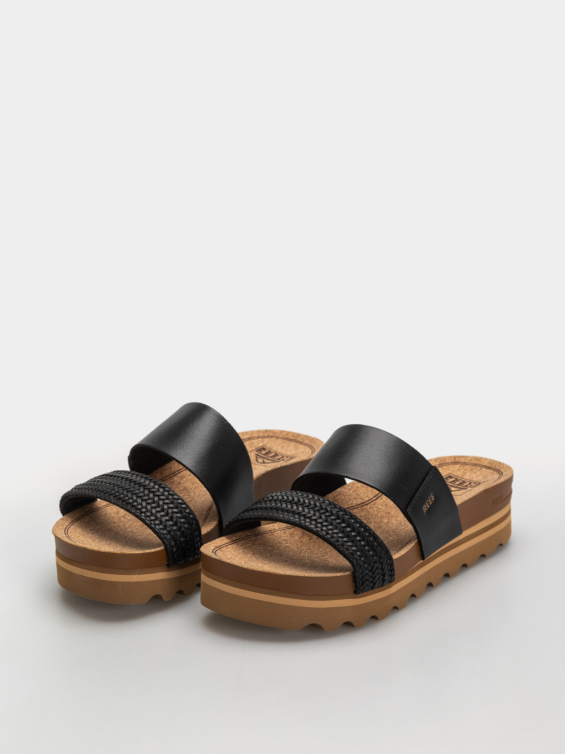 Šľapky Reef Cushion Vista Hi Wmn (black braid)