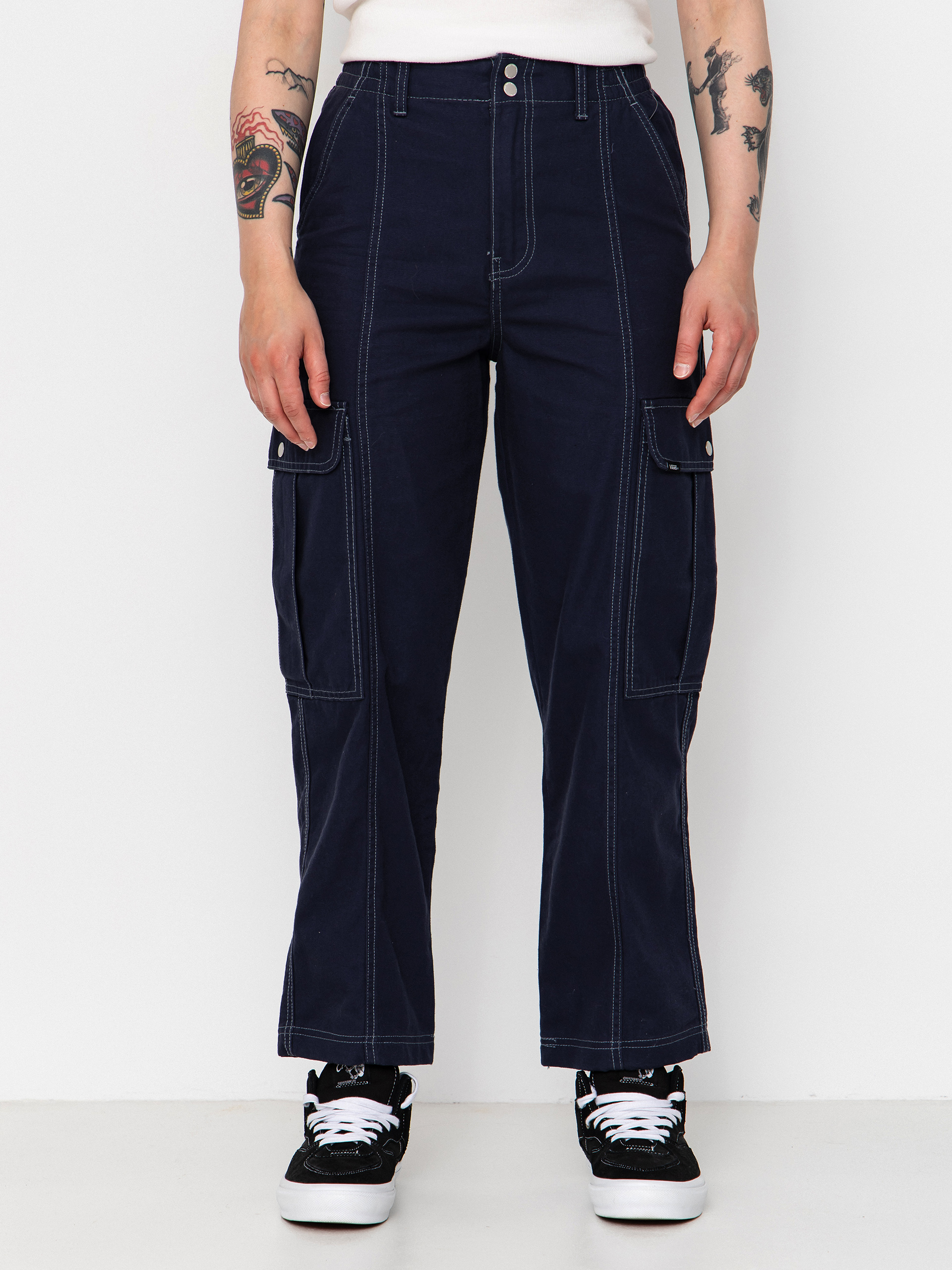 Nohavice Vans 6Oz Canvas Sidewalk Wmn (parisian night)