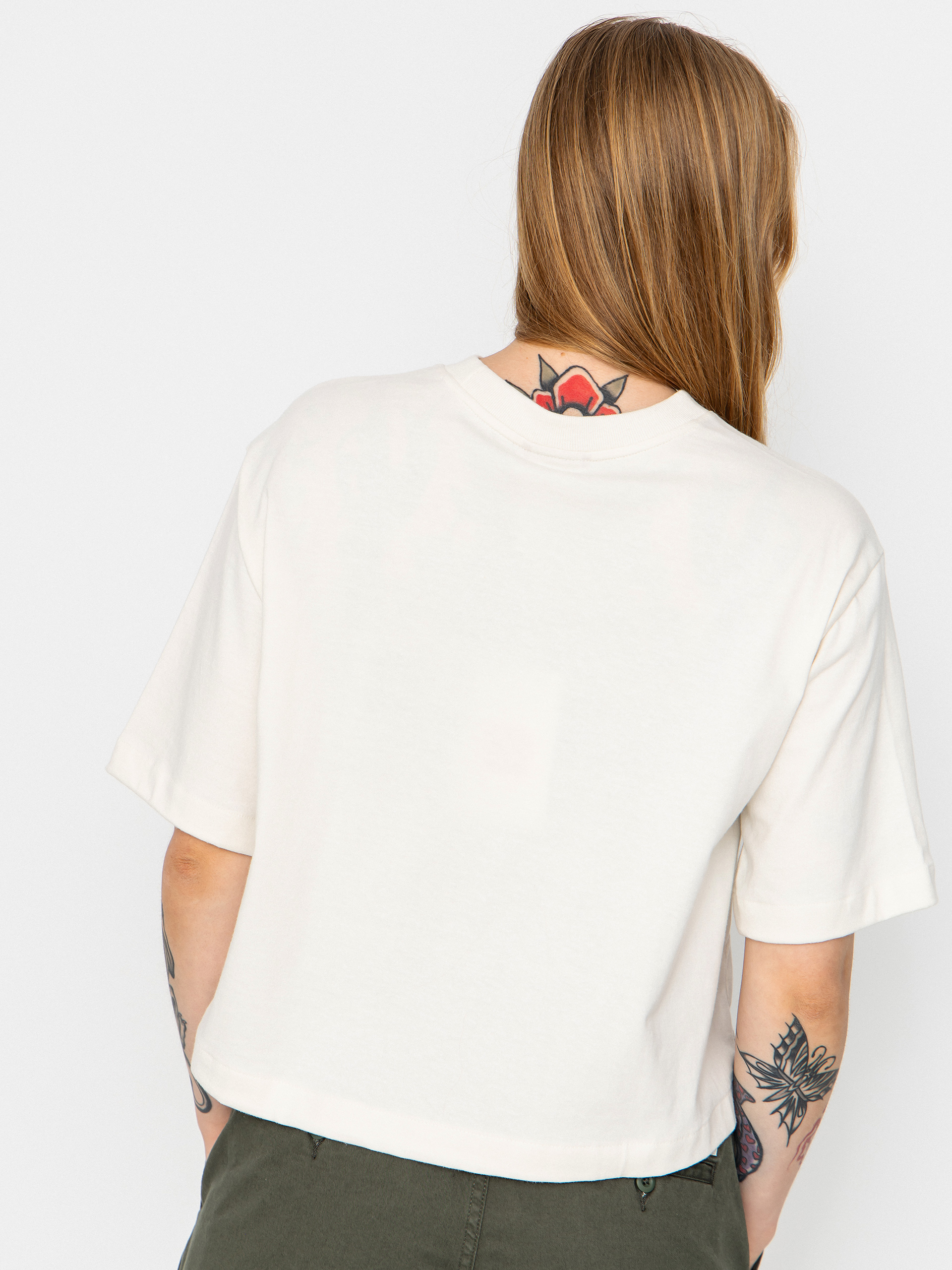 Tričko The North Face Tnf Red Box Boxy Wmn (white dune)