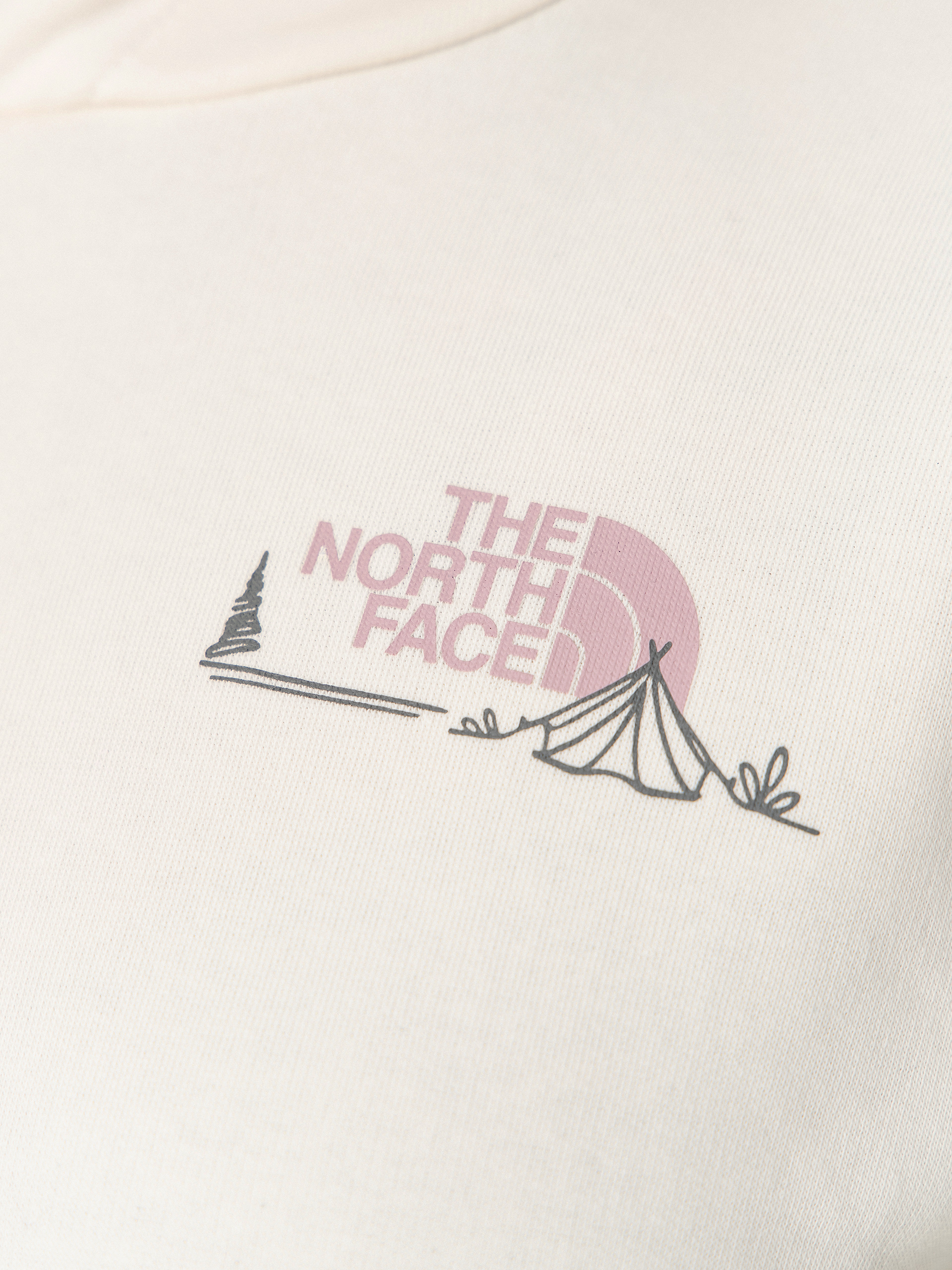 Mikina s kapucňou The North Face Monte HD Wmn (white dune)