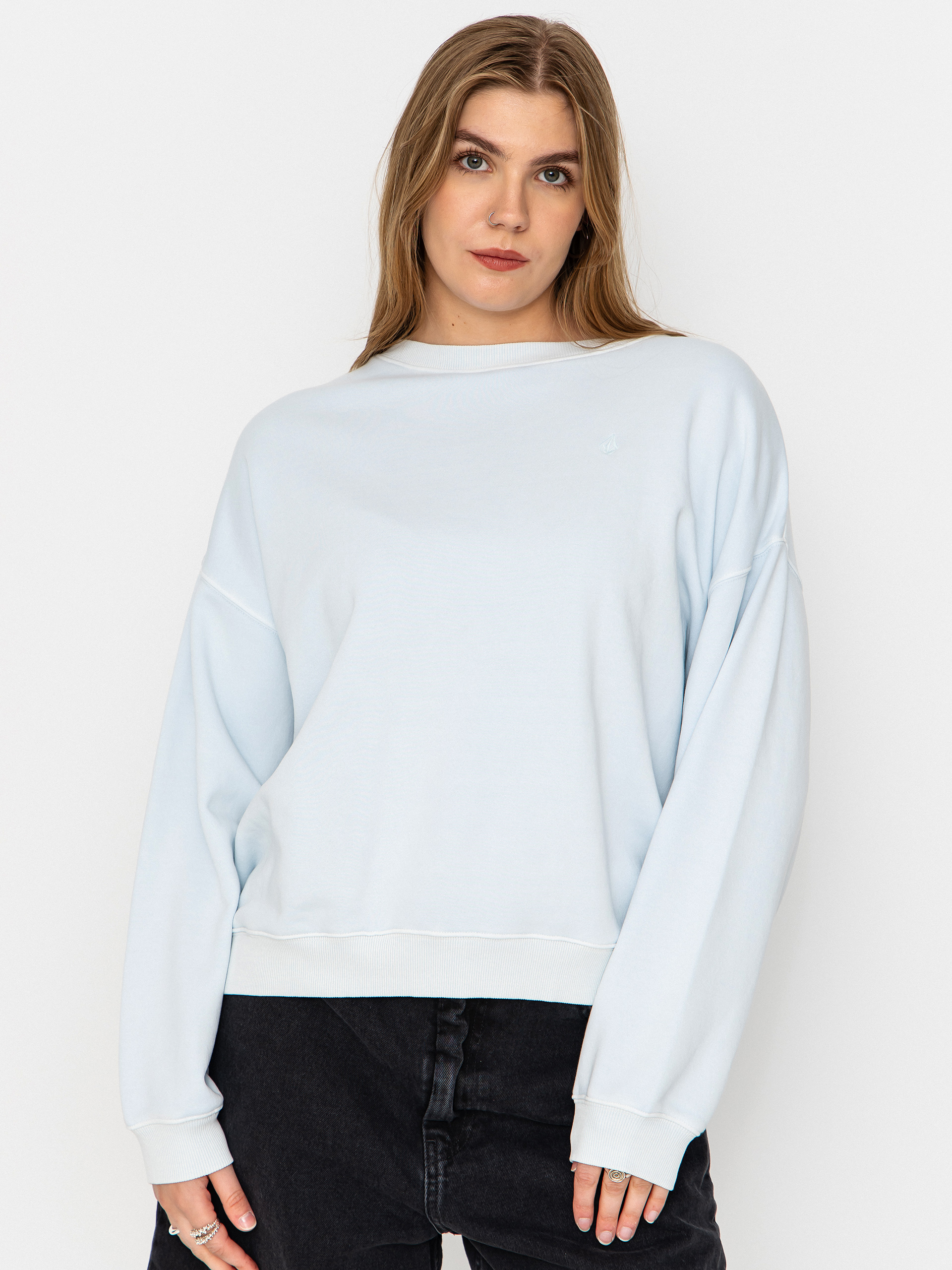 Mikina Volcom Stone Soft Crew Wmn (light blue acid)
