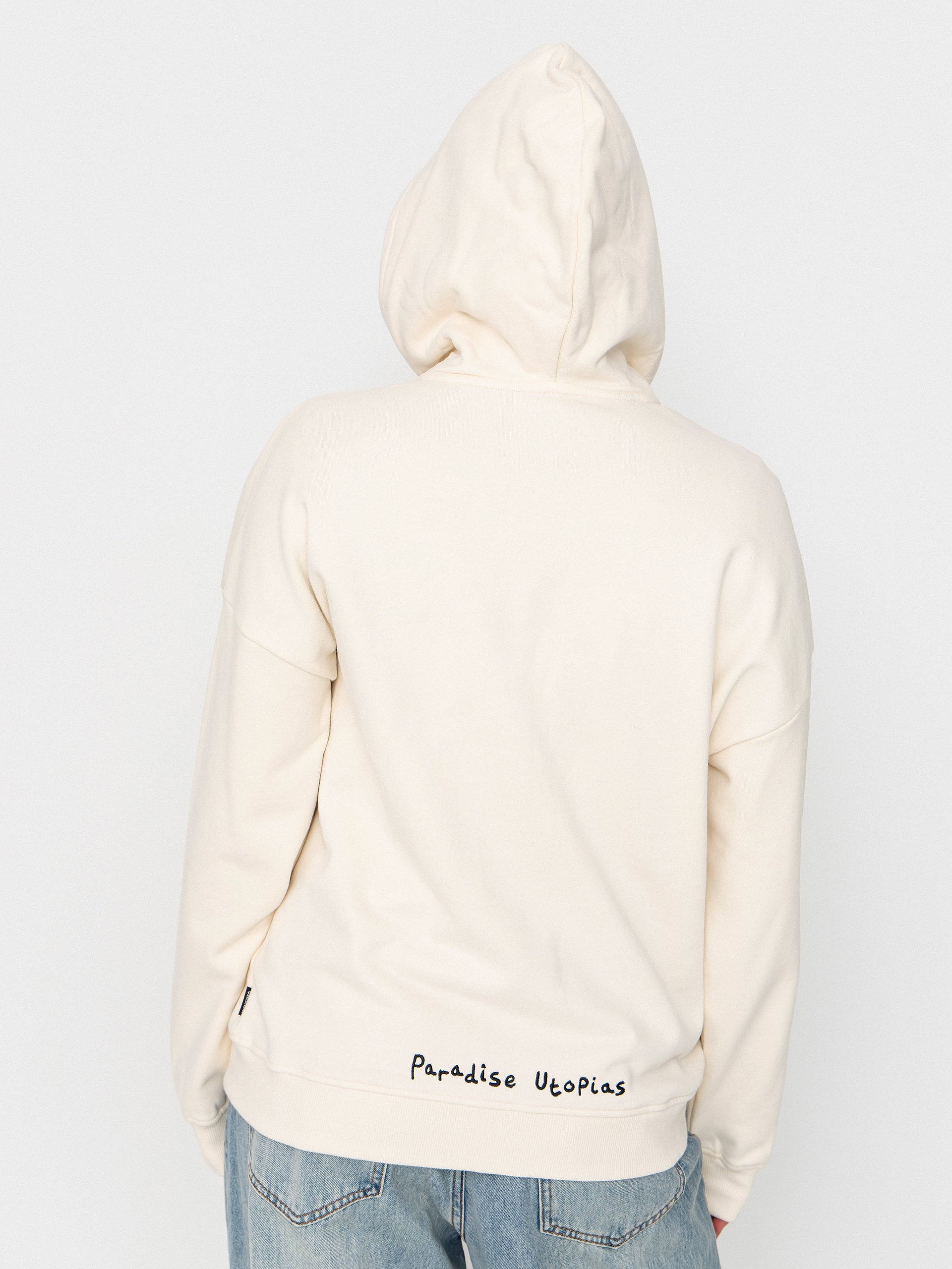 Mikina s kapucňou Volcom Fa Mickey Mason ZHD Wmn (off white)