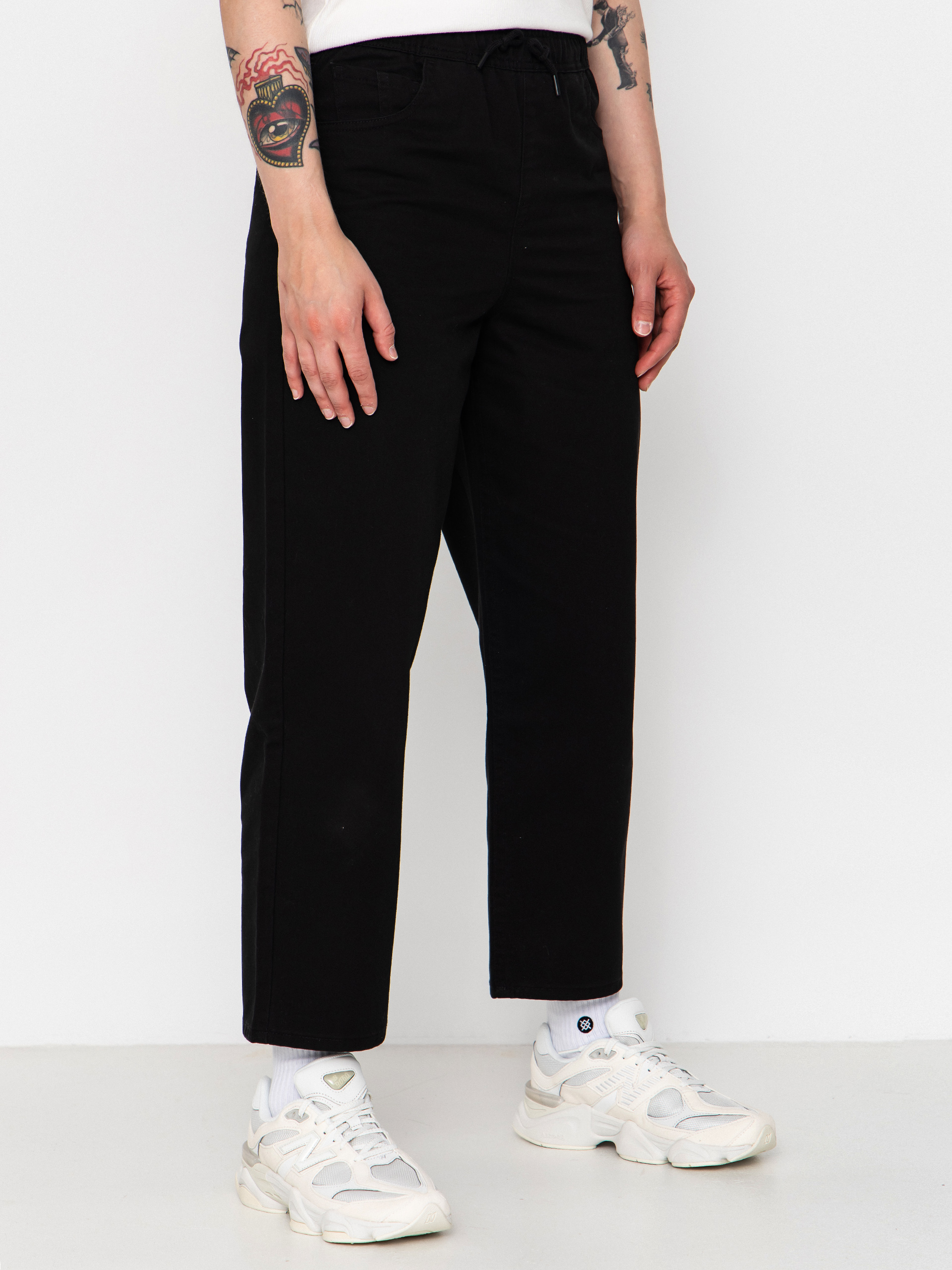 Nohavice Volcom Freazy Ew JR (black)