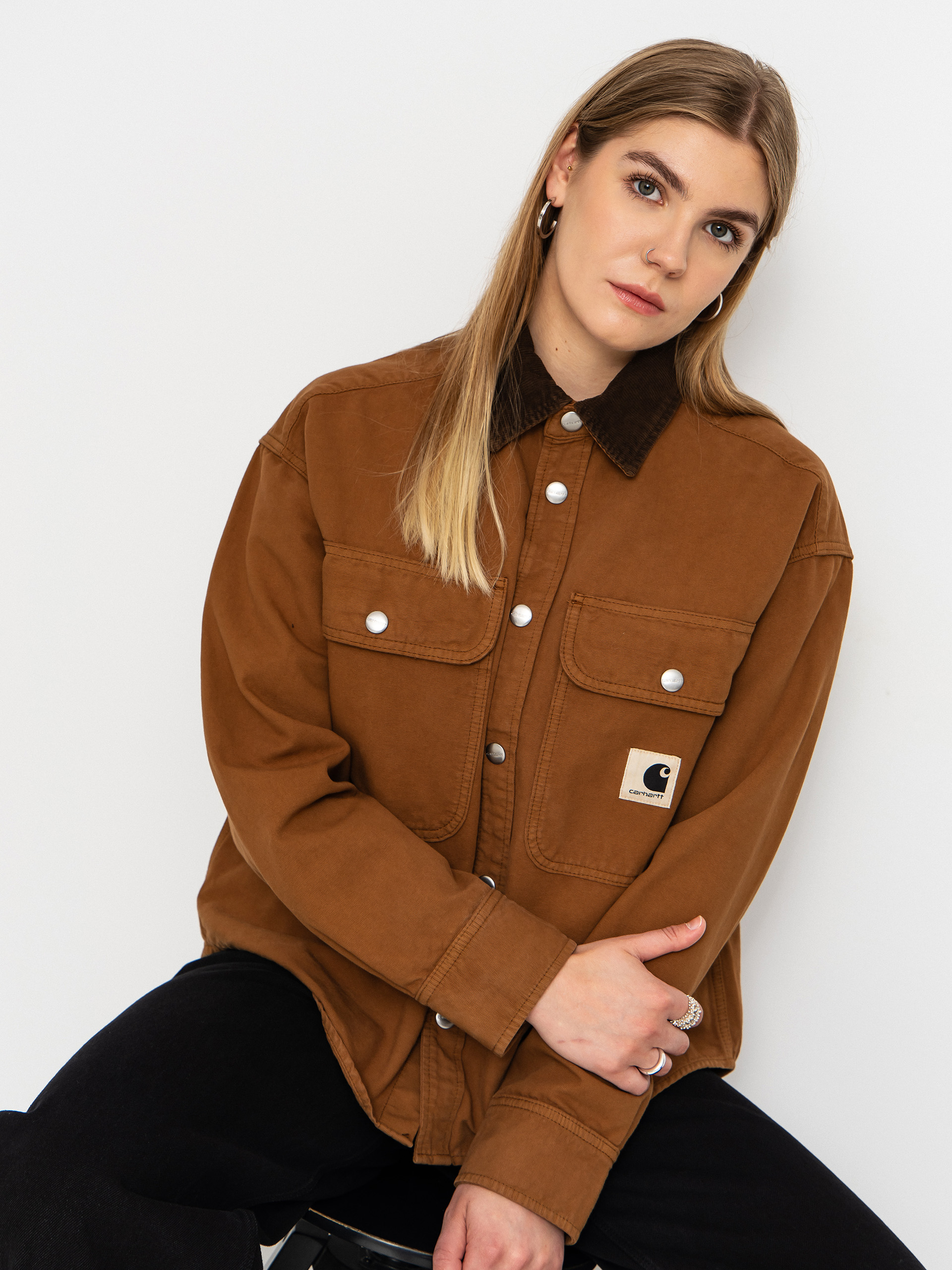 Bunda Carhartt WIP Prescott Wmn (hamilton brown/tobacco)