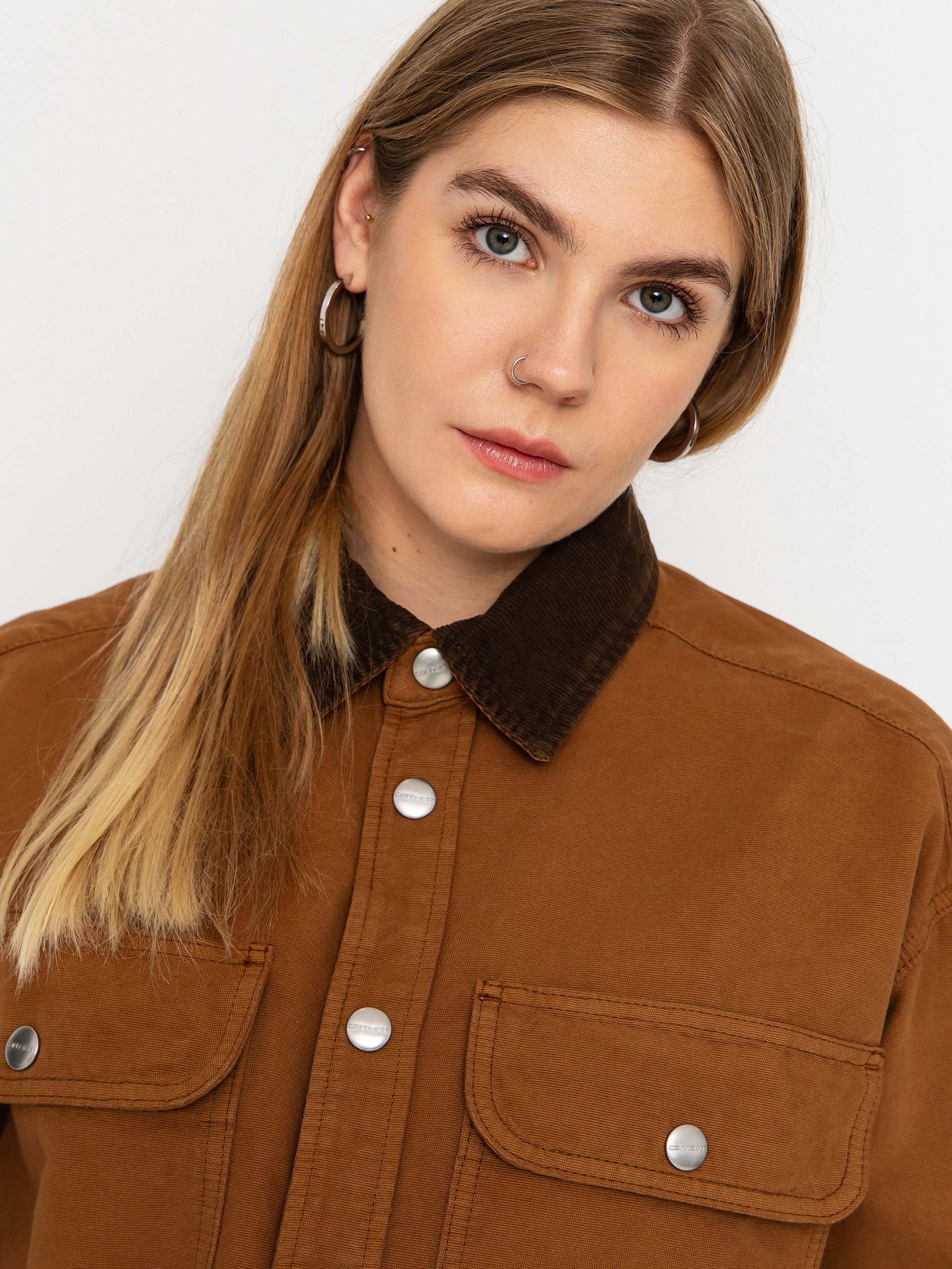 Bunda Carhartt WIP Prescott Wmn (hamilton brown/tobacco)