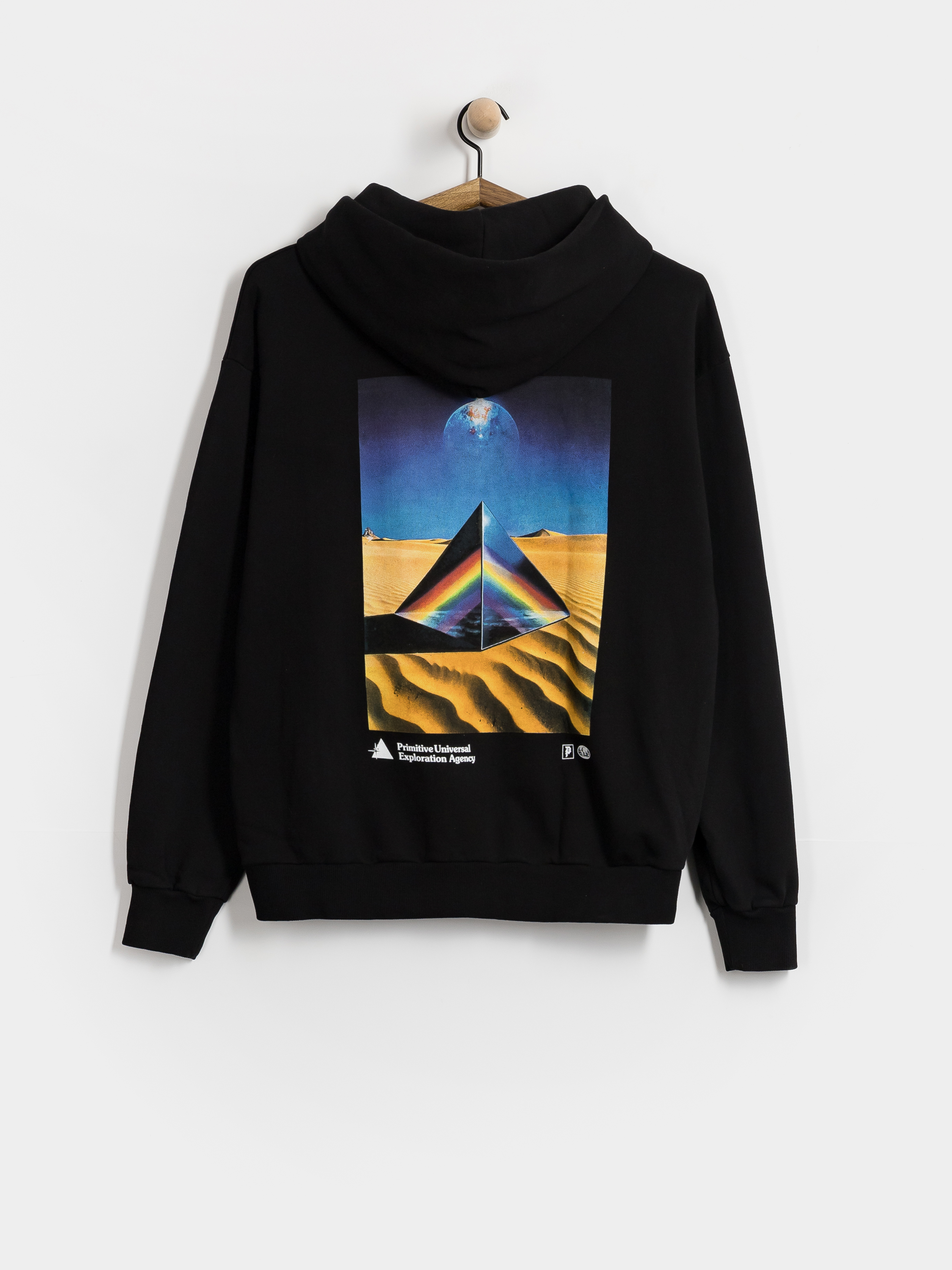 Mikina s kapucňou Primitive Agency HD (black)