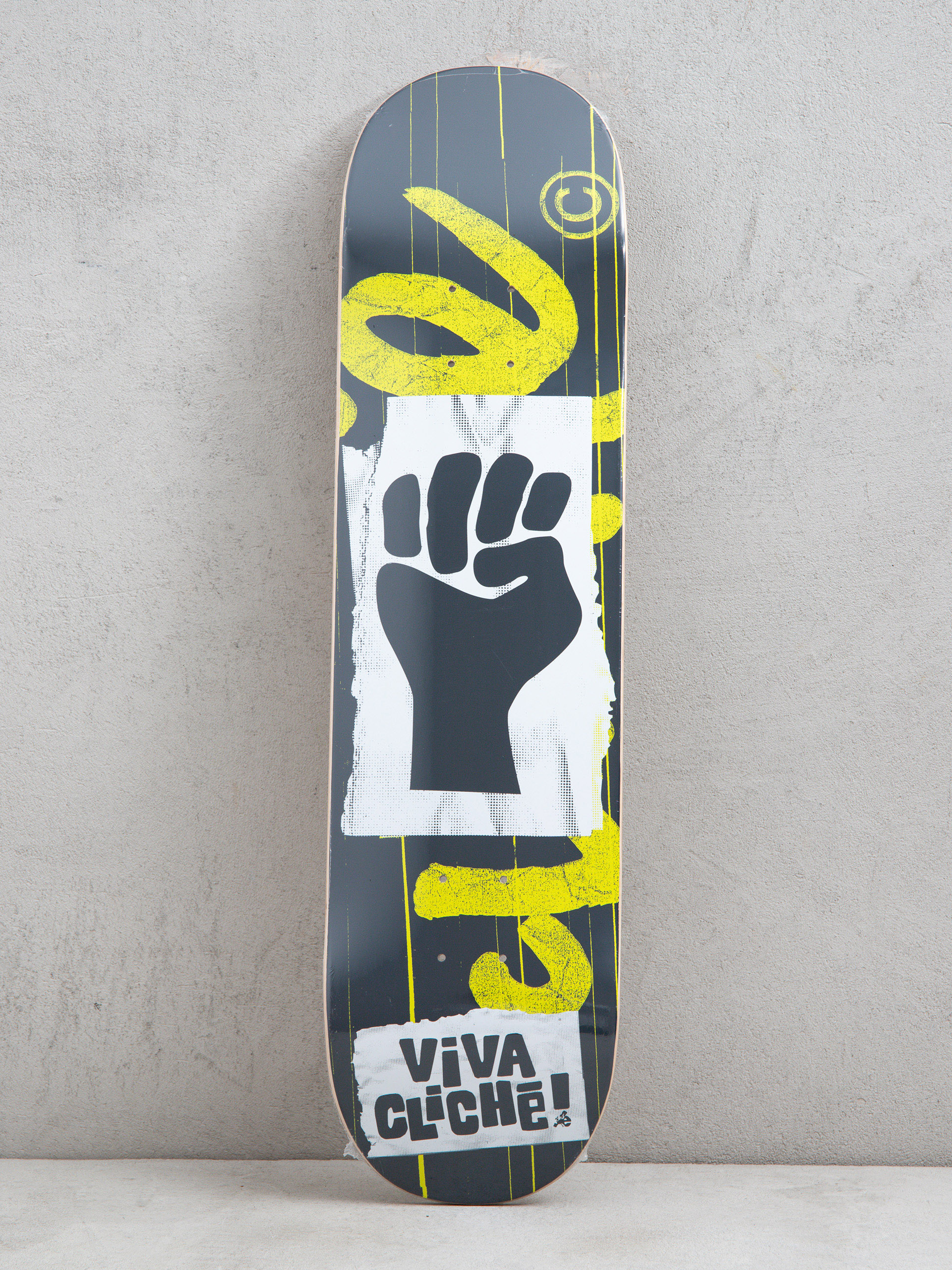 Doska Cliche Viva Deck (grey/lime)