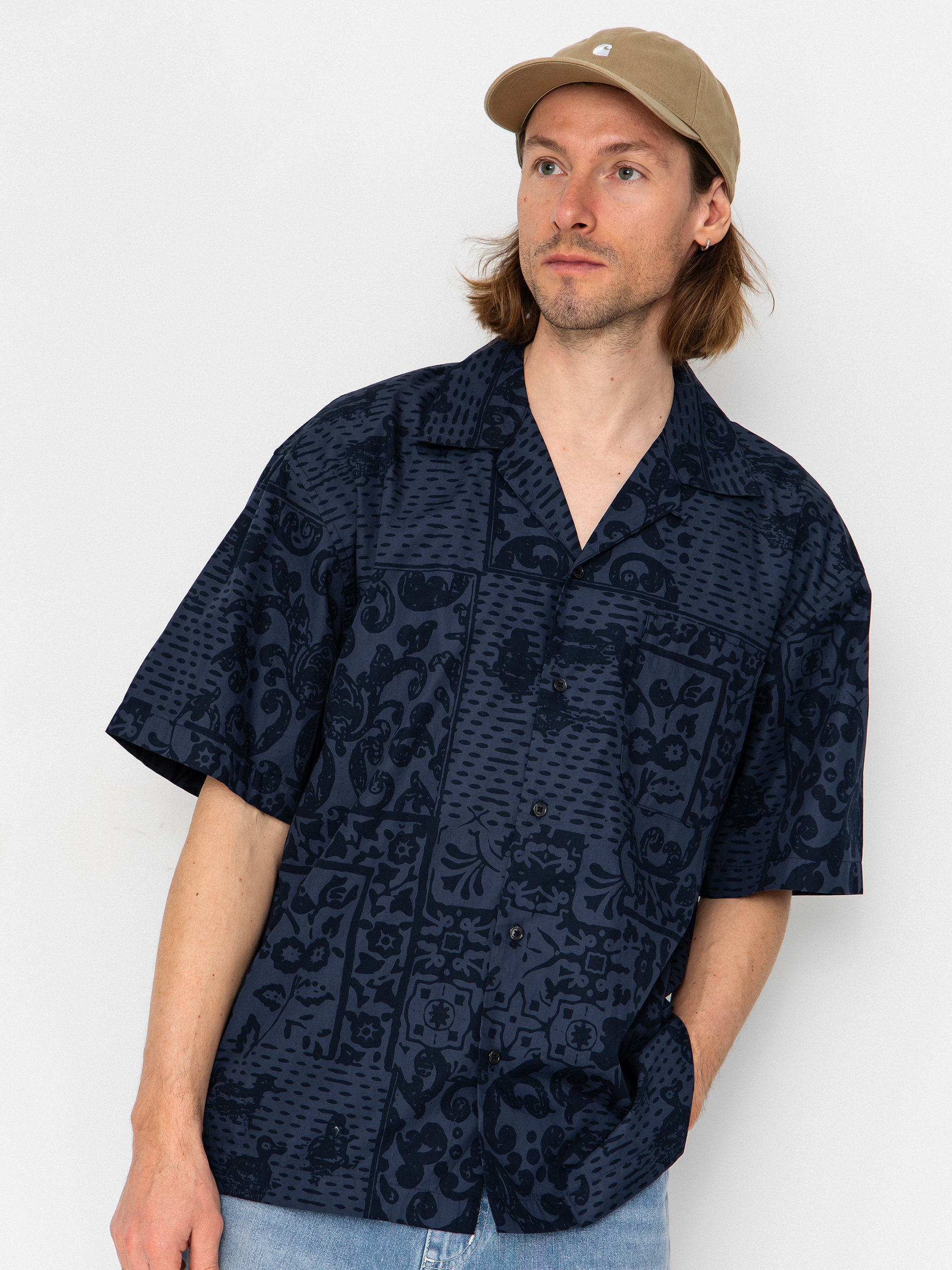 Košeľa Carhartt WIP Vestige (vestige/blue)