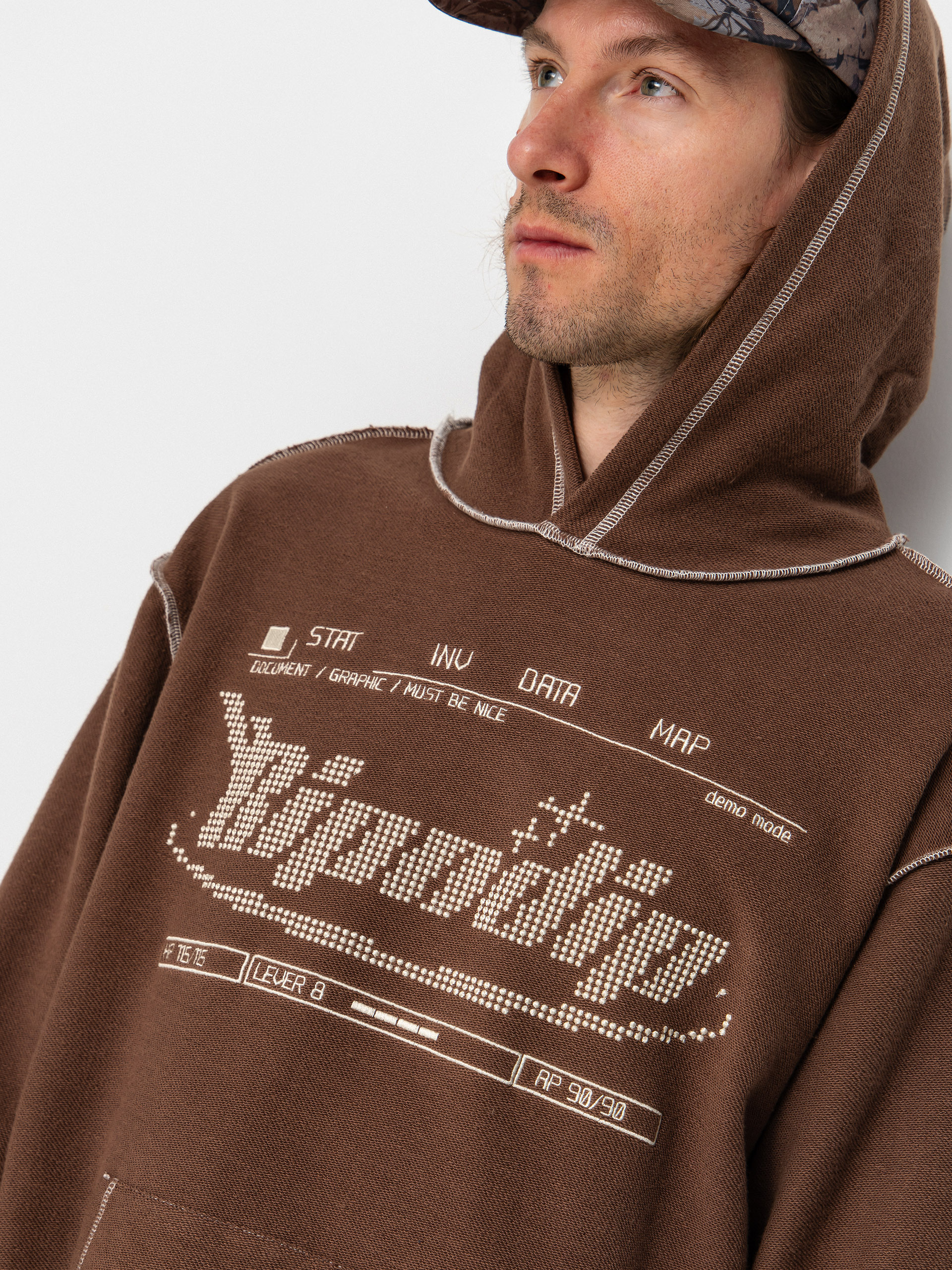 Mikina s kapucňou RipNDip Overdrive HD (brown)