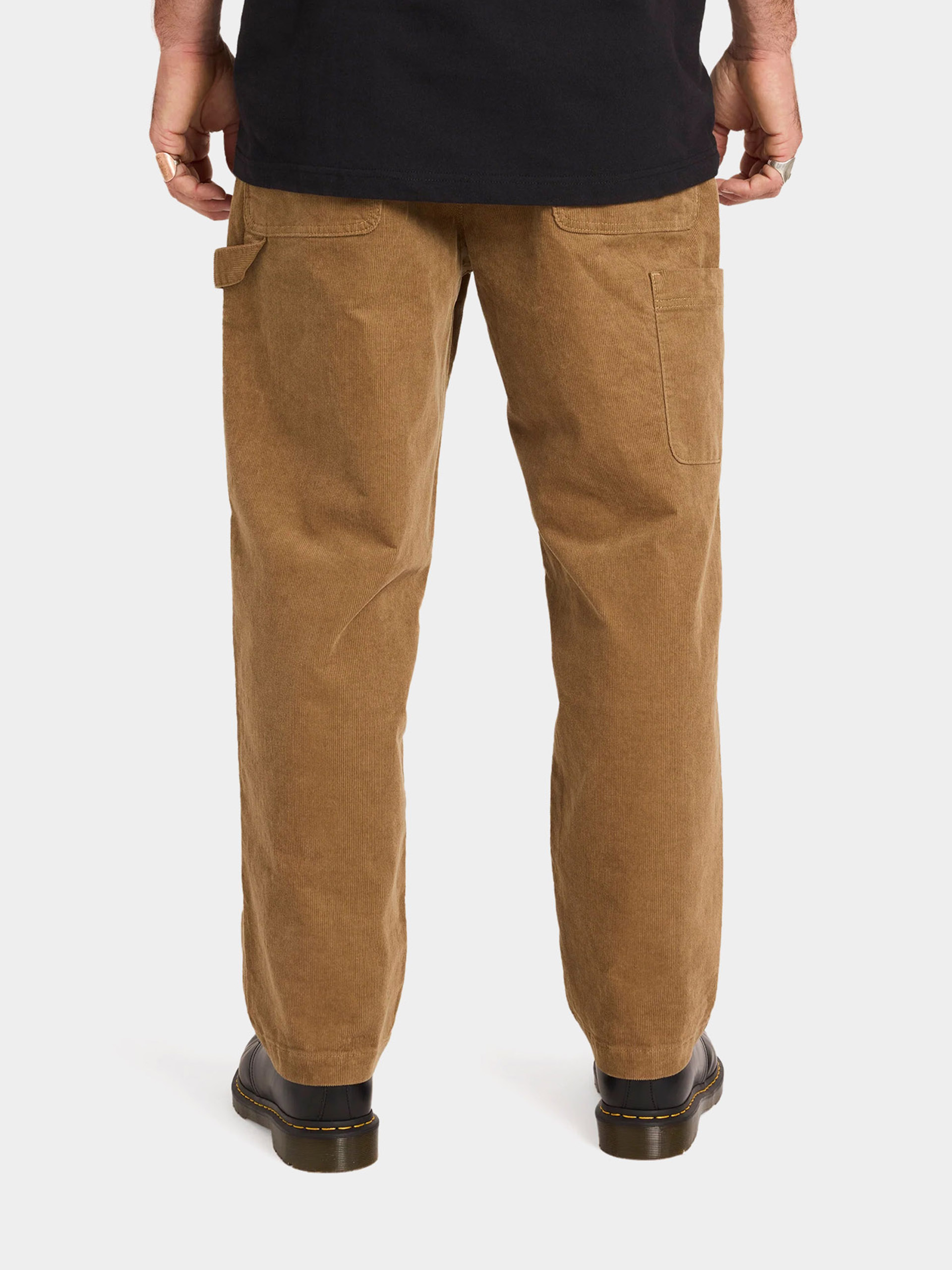 Nohavice Volcom Kraftsman Cord (dark khaki)