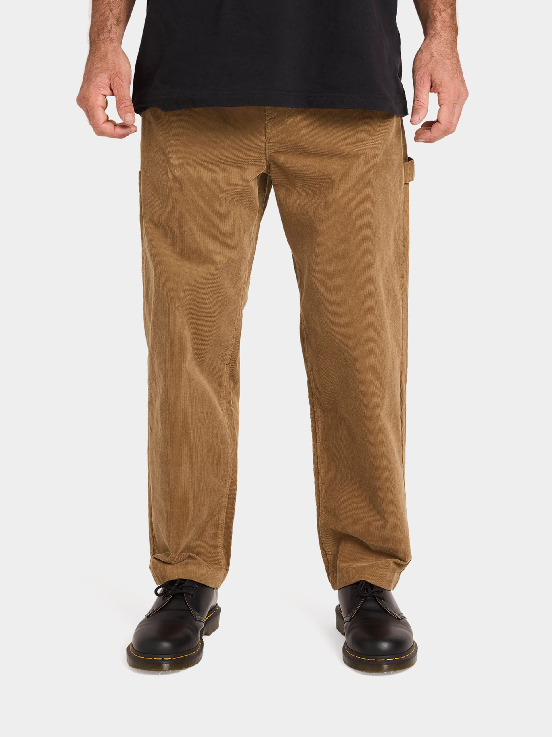 Nohavice Volcom Kraftsman Cord (dark khaki)