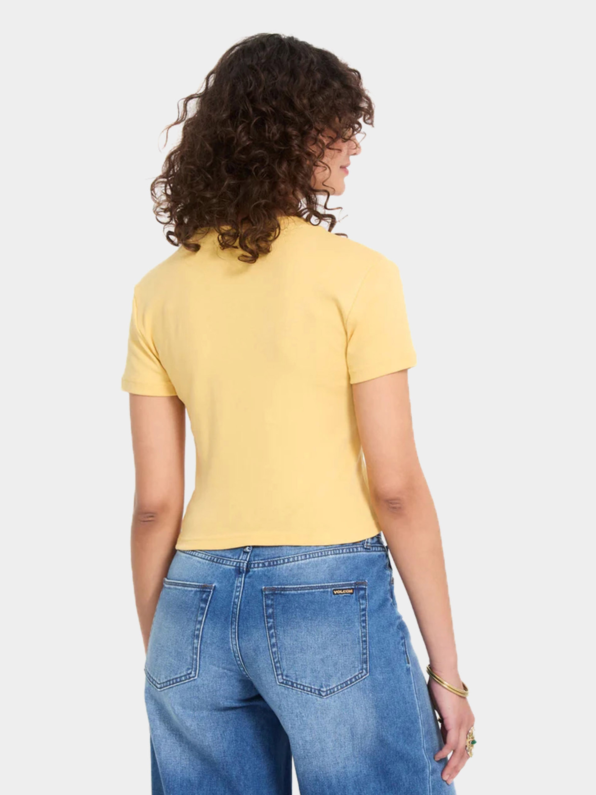 Tričko Volcom Volcomstone Tight Crop Wmn (sunburst)