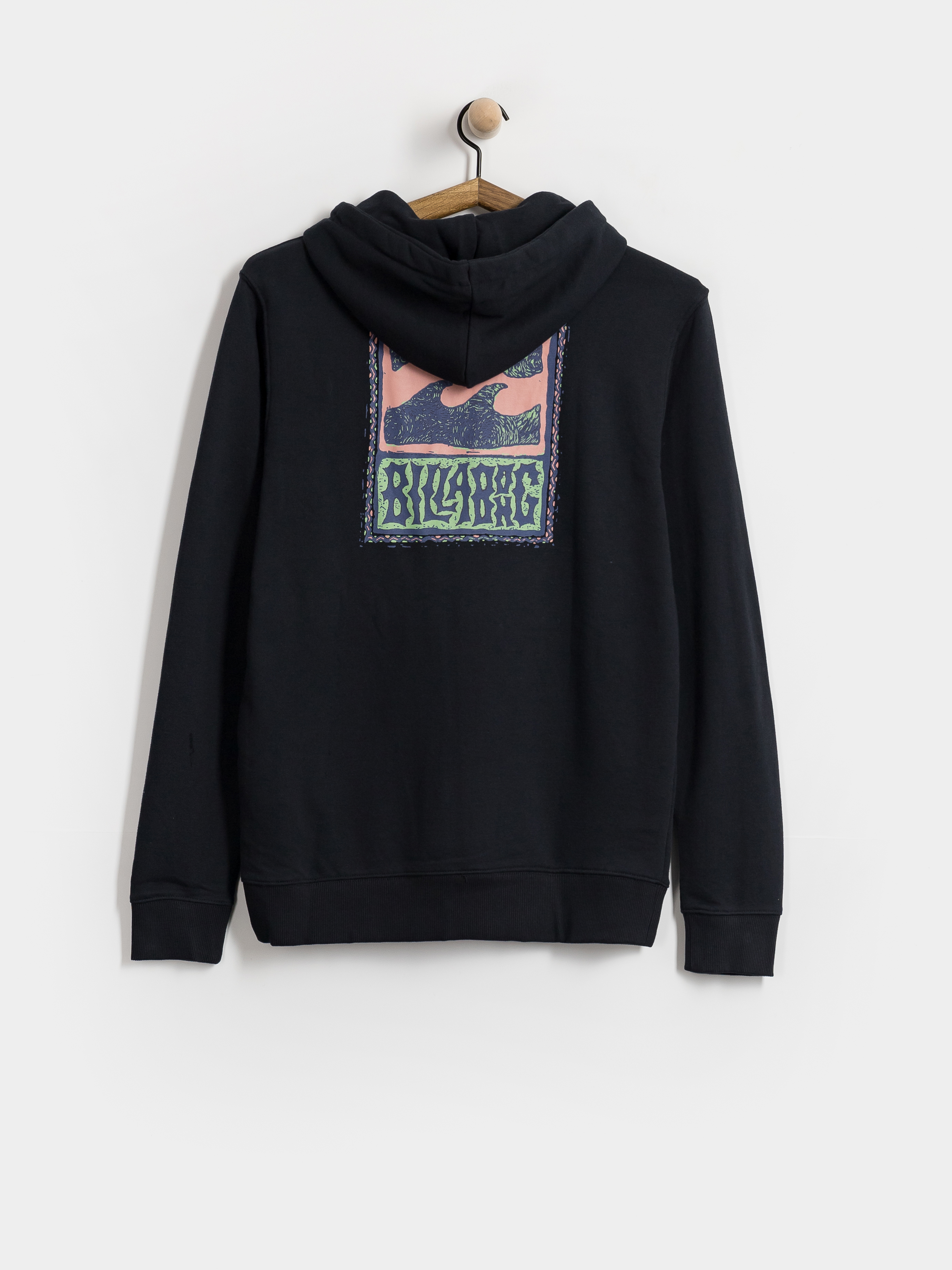 Mikina s kapucňou Billabong Stamp HD (black)