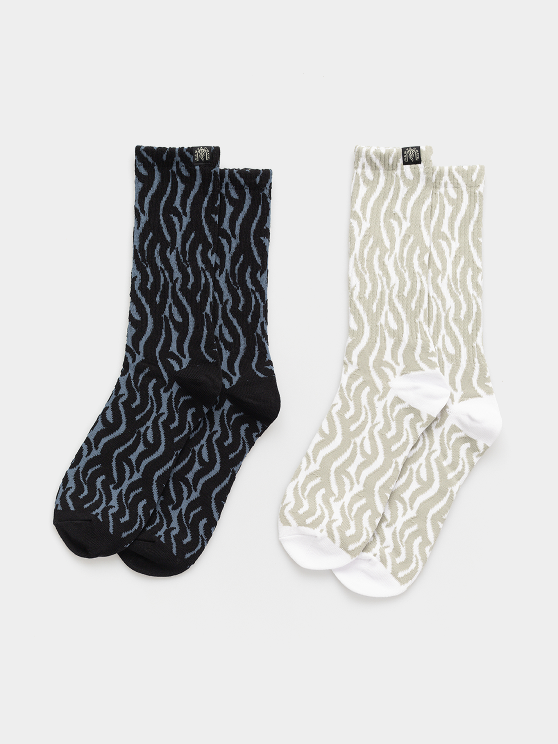 Ponožky Santa Cruz Dressen Tribals 2pk (black & white)