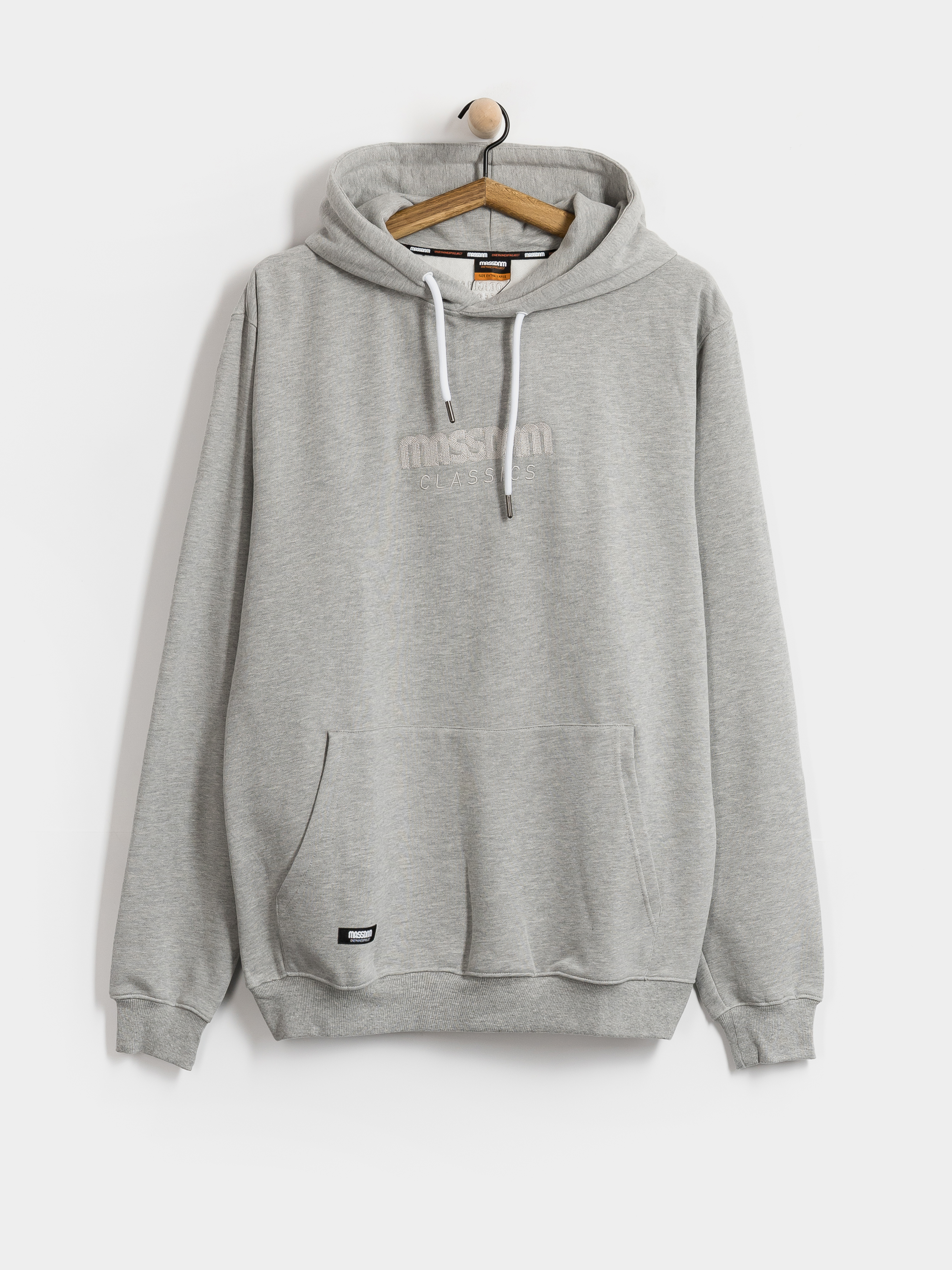 Mikina s kapucňou MassDnm Classics Light HD (light heather grey)