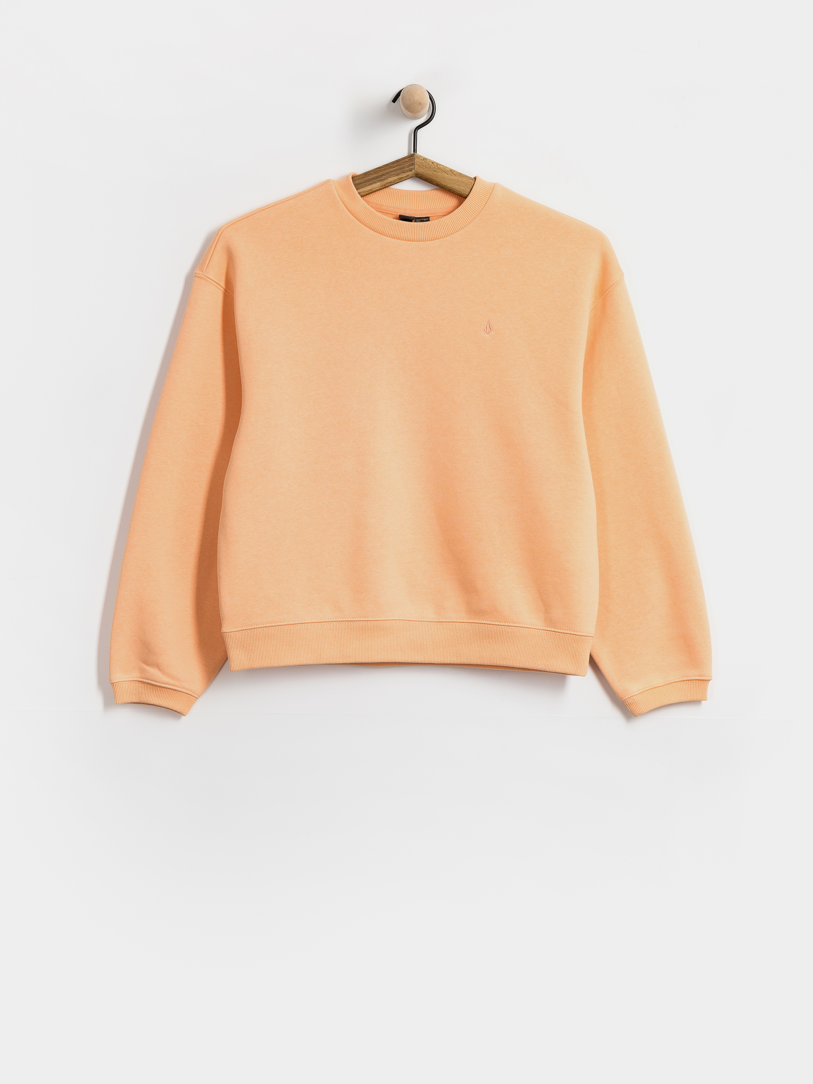 Mikina Volcom Stone Heart Up Crew Wmn (pale peach)