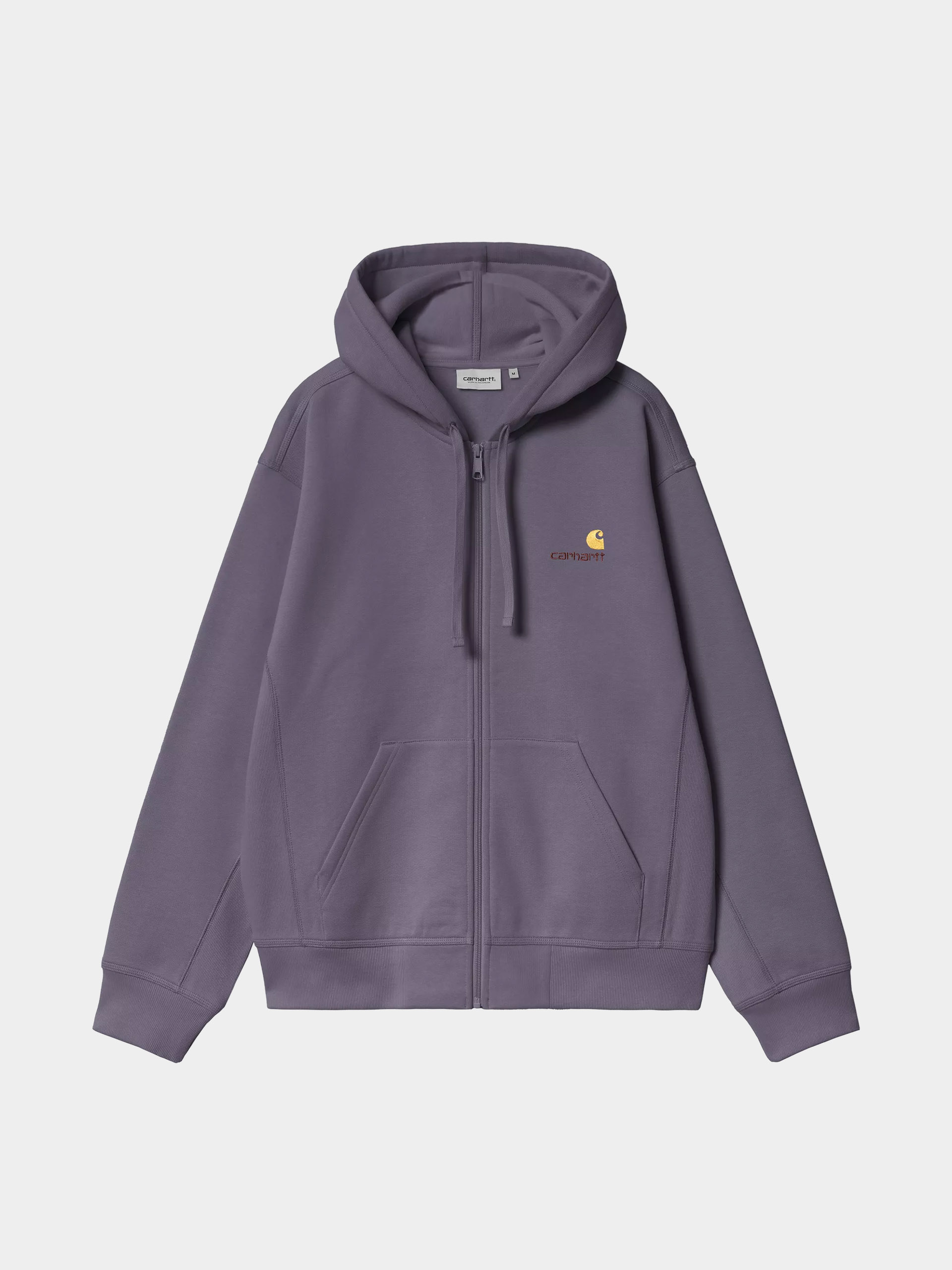 Mikina s kapucňou Carhartt WIP American Script ZHD (shady purple)