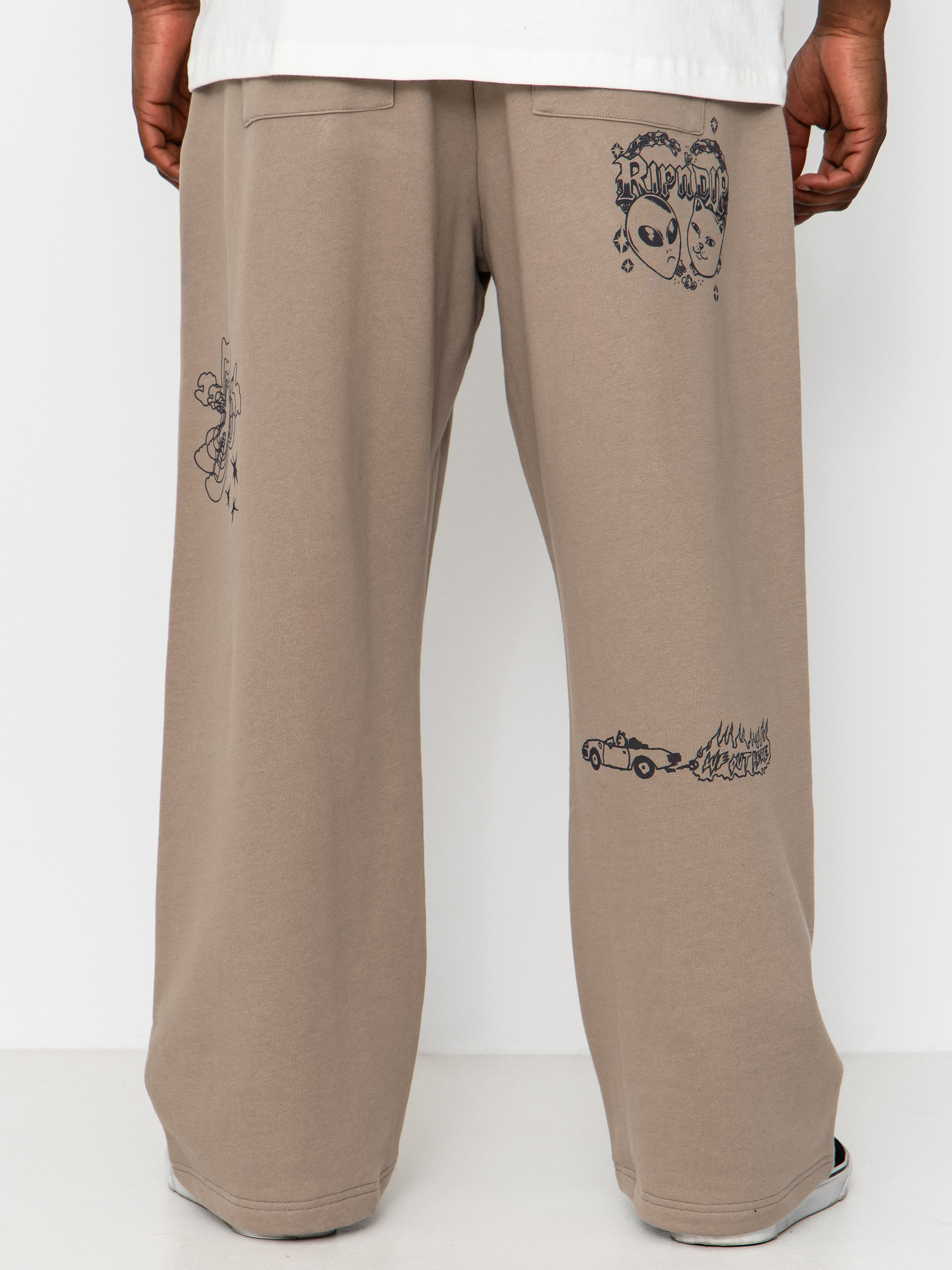 Nohavice RipNDip Westside Straight Leg (dark sand wash)