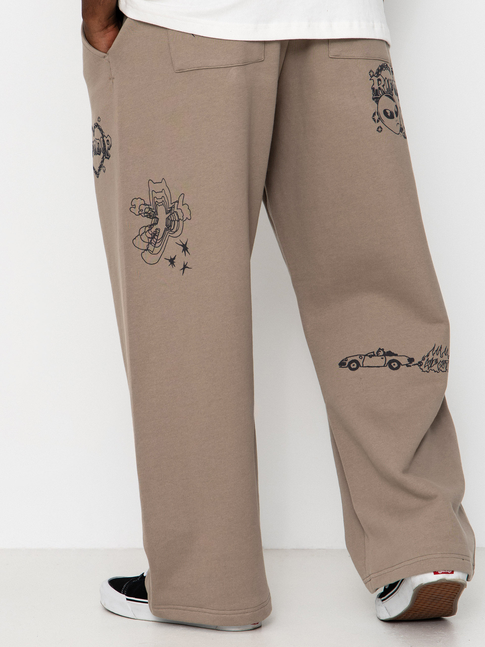 Nohavice RipNDip Westside Straight Leg (dark sand wash)