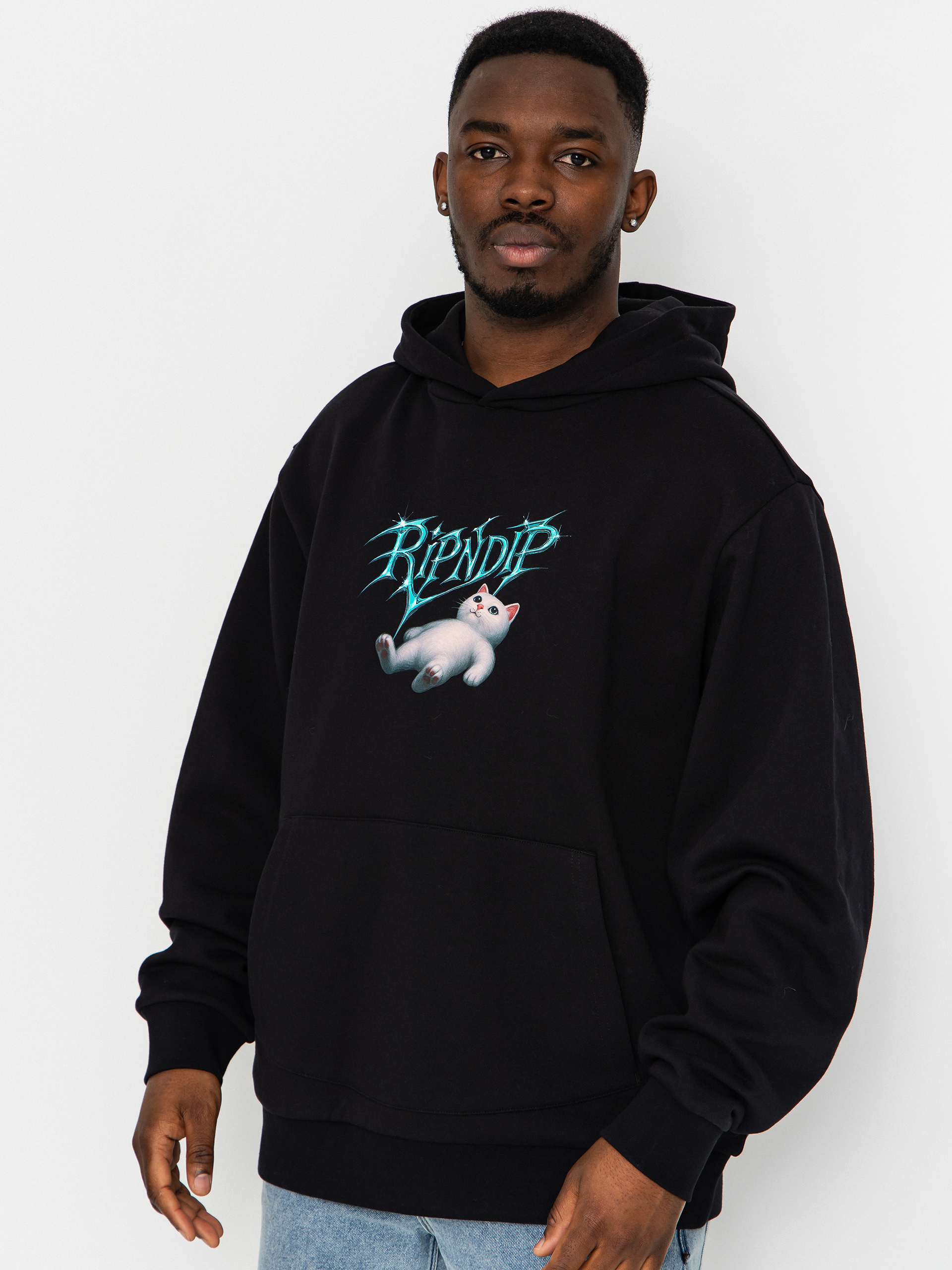 Mikina s kapucňou RipNDip Space Vision HD (black)