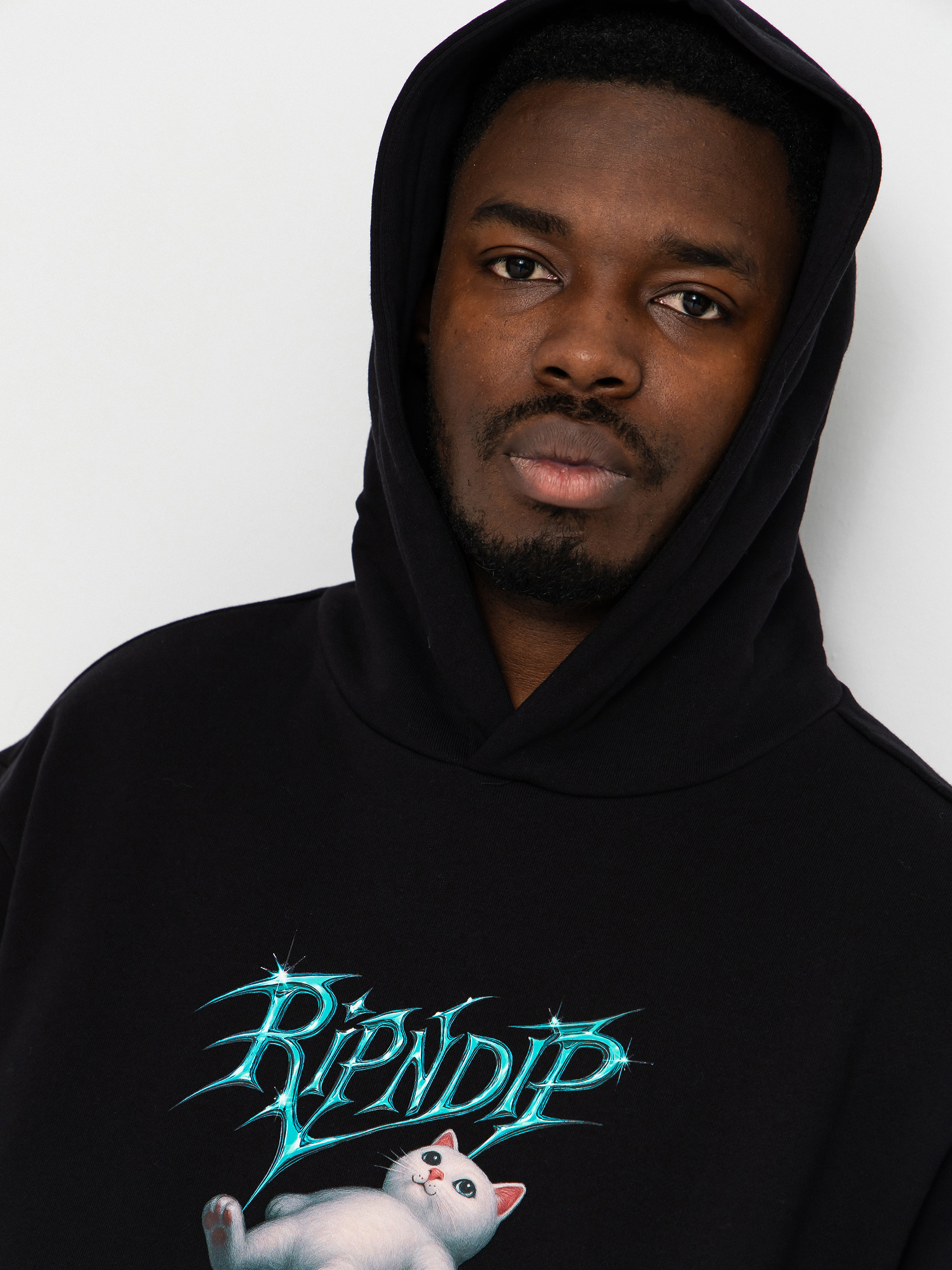 Mikina s kapucňou RipNDip Space Vision HD (black)