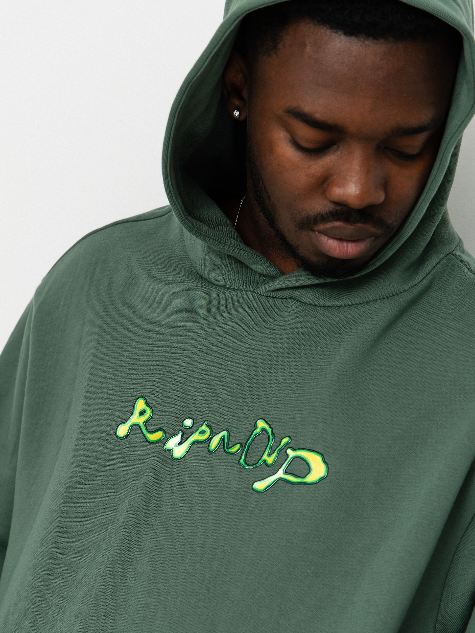 Mikina s kapucňou RipNDip Slime HD (olive)