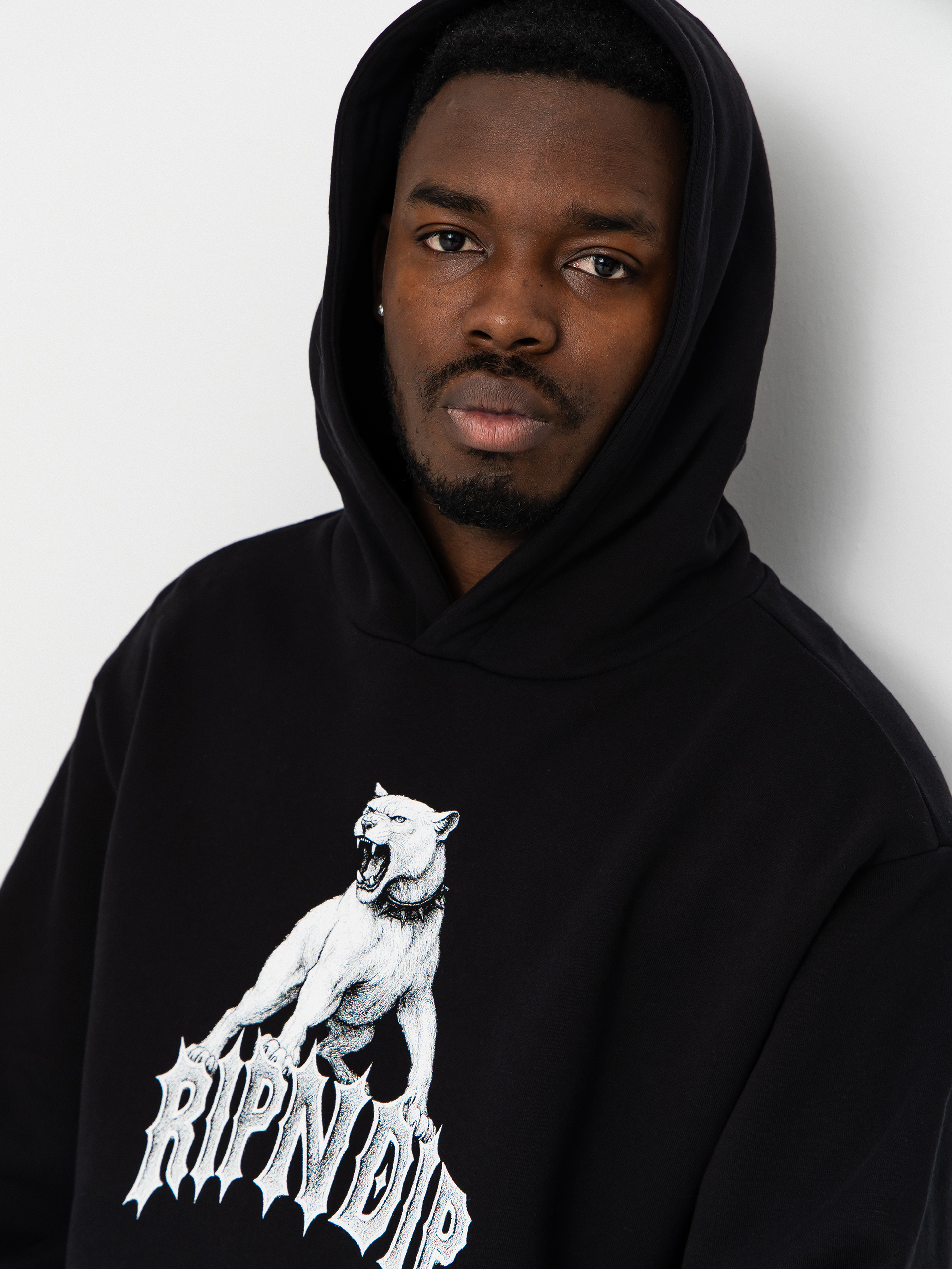 Mikina s kapucňou RipNDip Wasteland HD (black wash)
