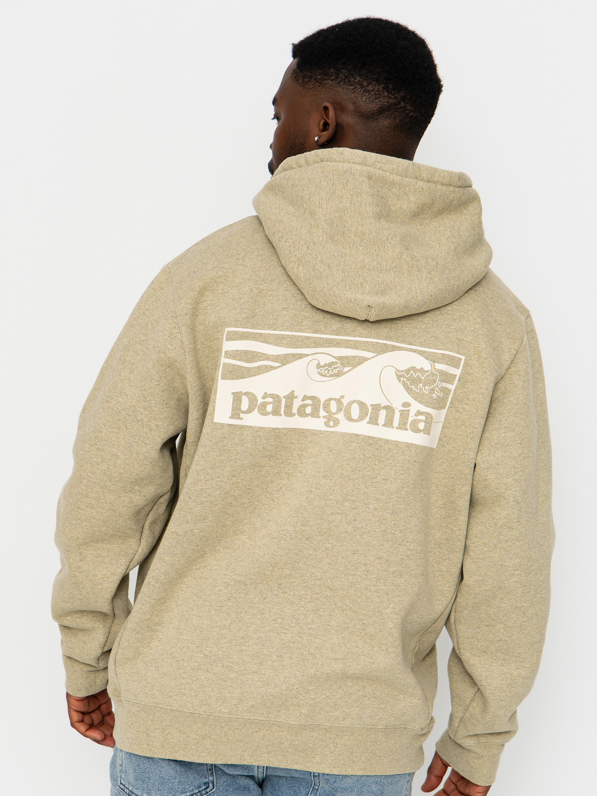Mikina s kapucňou Patagonia Boardshort Logo Uprisal HD (gumtree green)