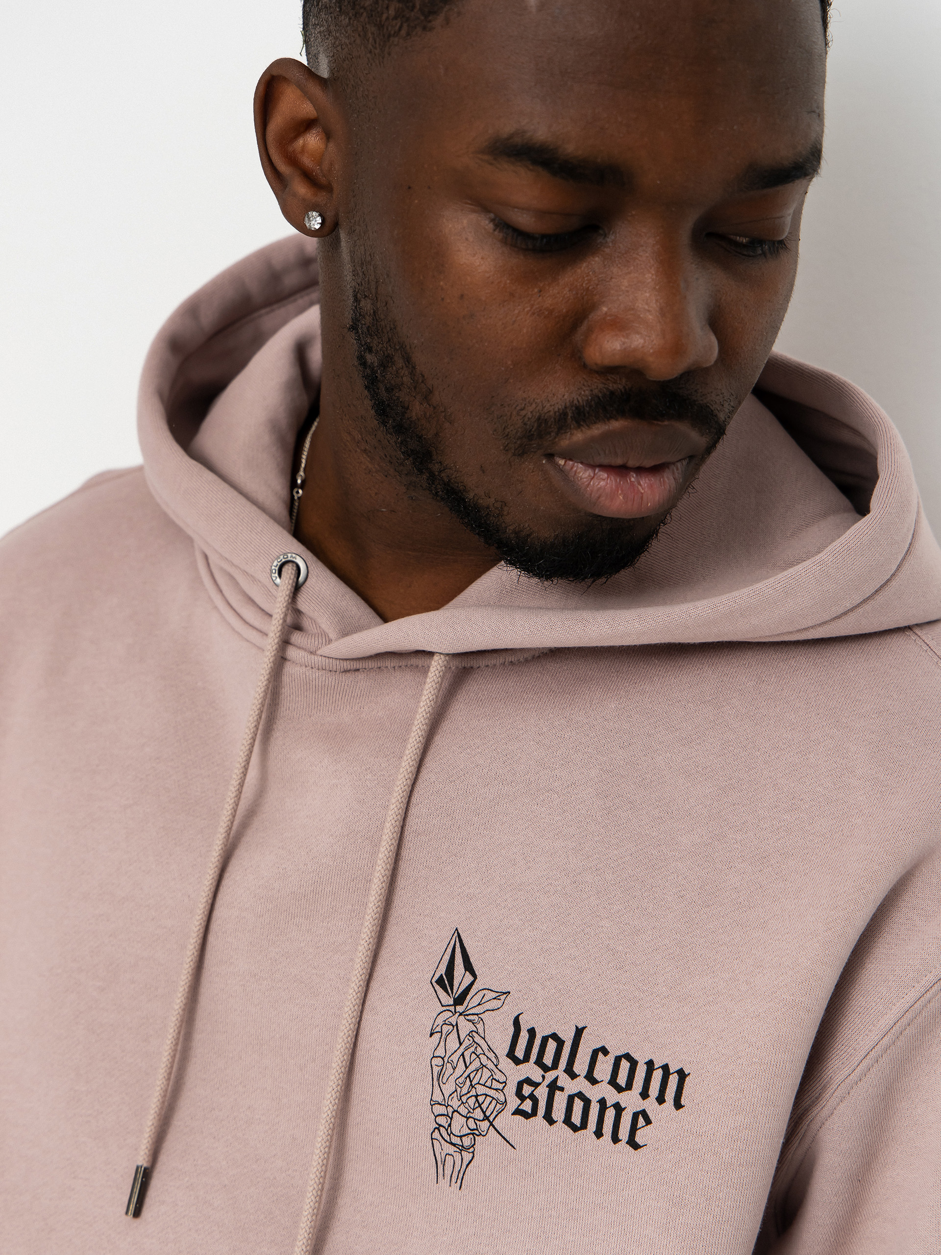 Mikina s kapucňou Volcom Watanite HD (bark brown)