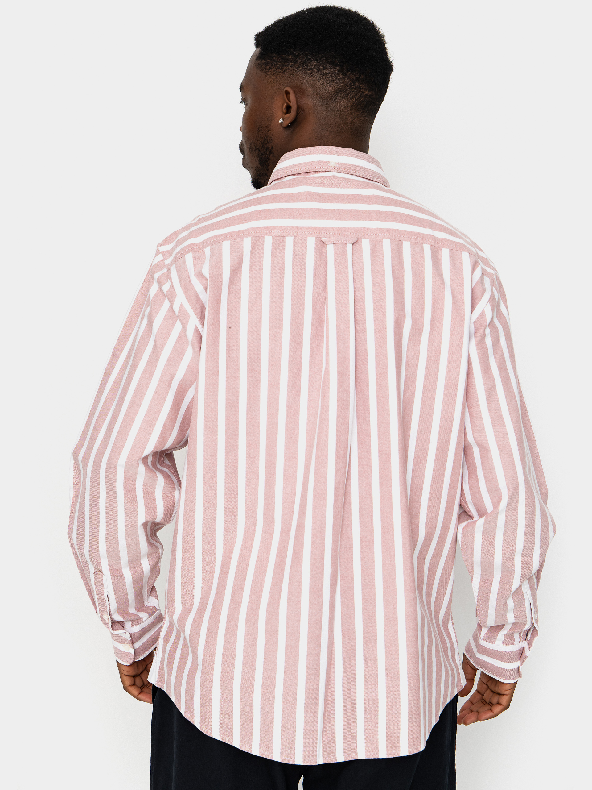 Košeľa Carhartt WIP Deven (deven stripe/oxide red/white)