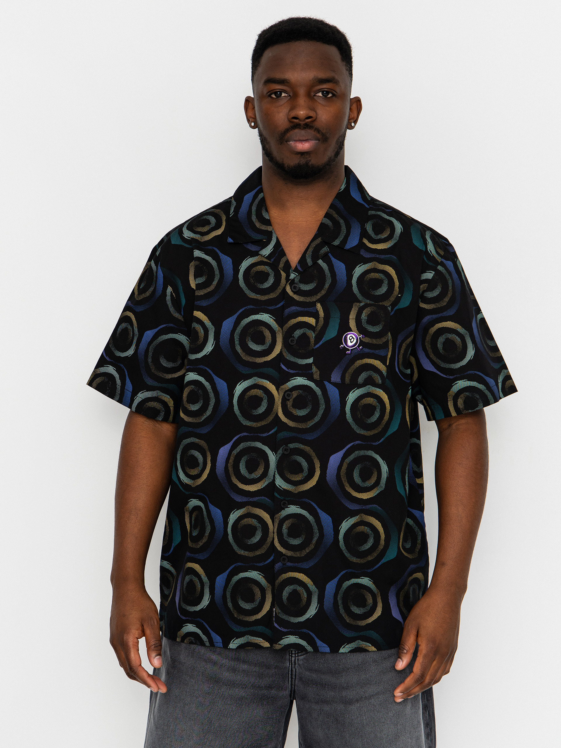 Košeľa Santa Cruz Vertigo SS Haze (black)