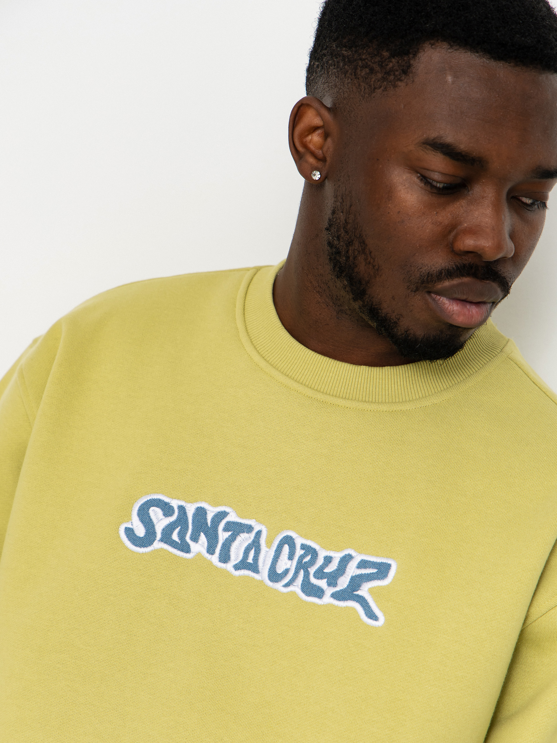 Mikina Santa Cruz Patch Strip (faded khaki)