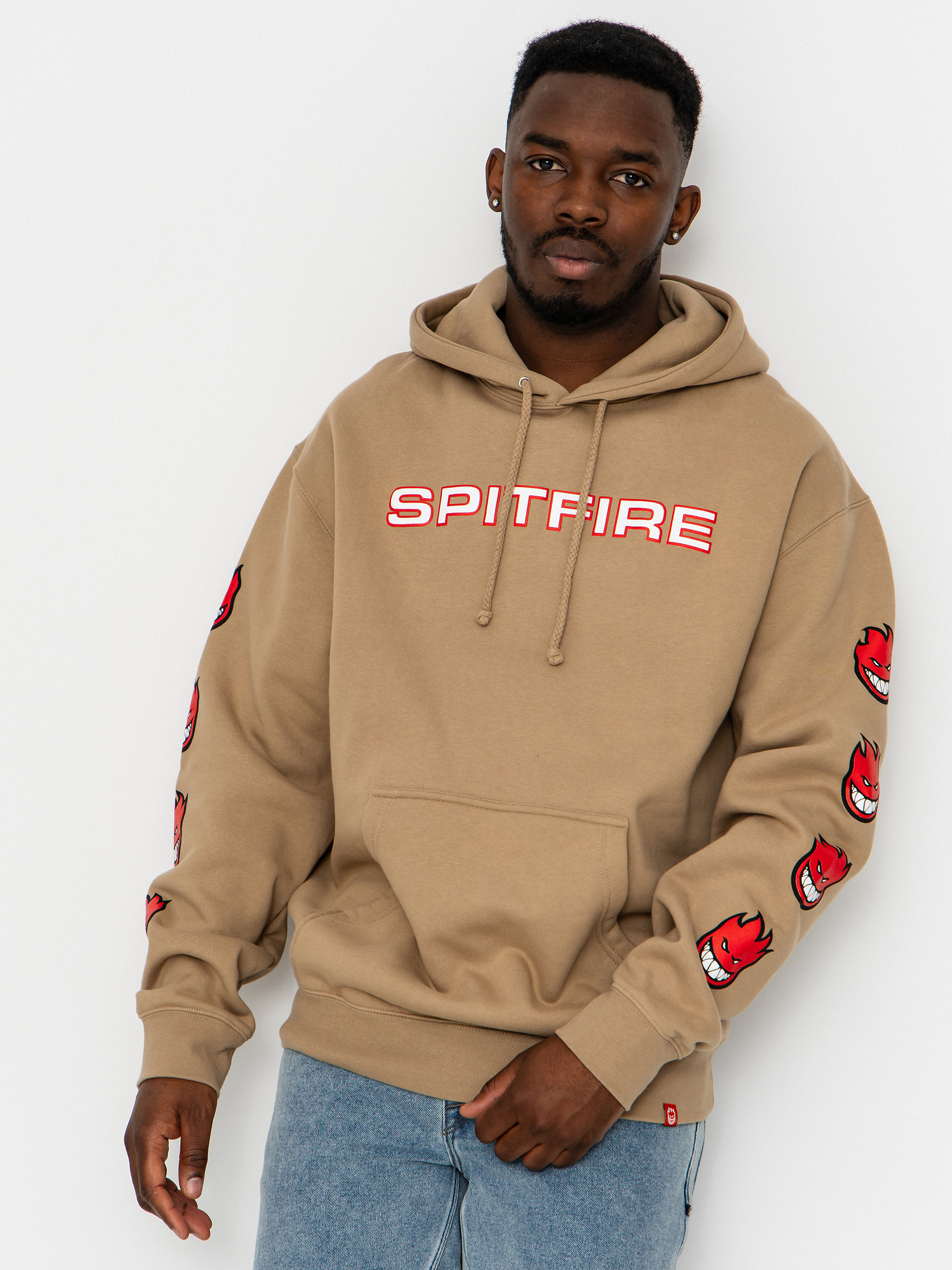 Mikina s kapucňou Spitfire Classic 87 Bighead Fill Sleeve HD
