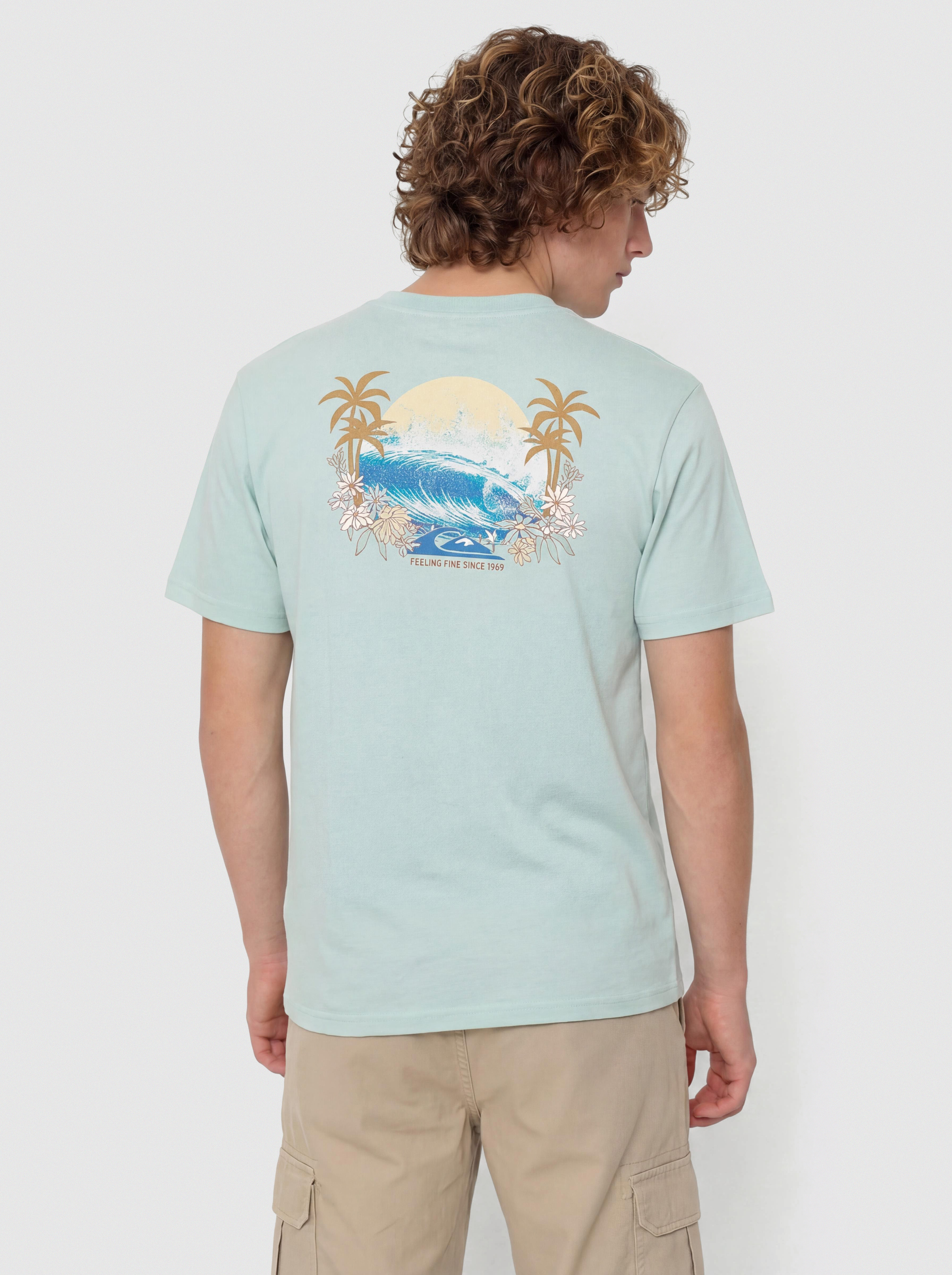 Tričko Quiksilver Ev Barrel Paradise (blue haze)