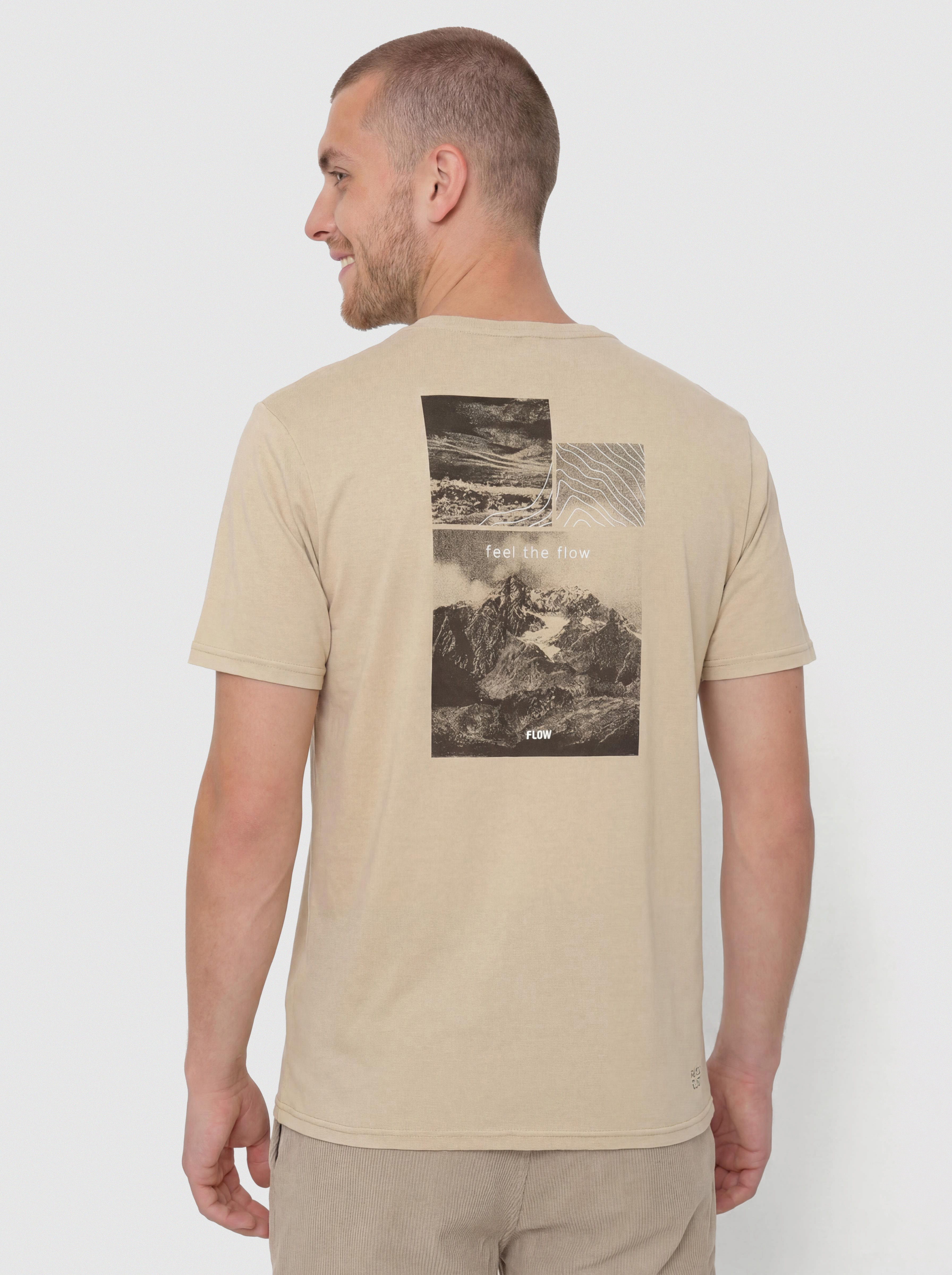 Tričko FLOV Morro (beige/dark grey)