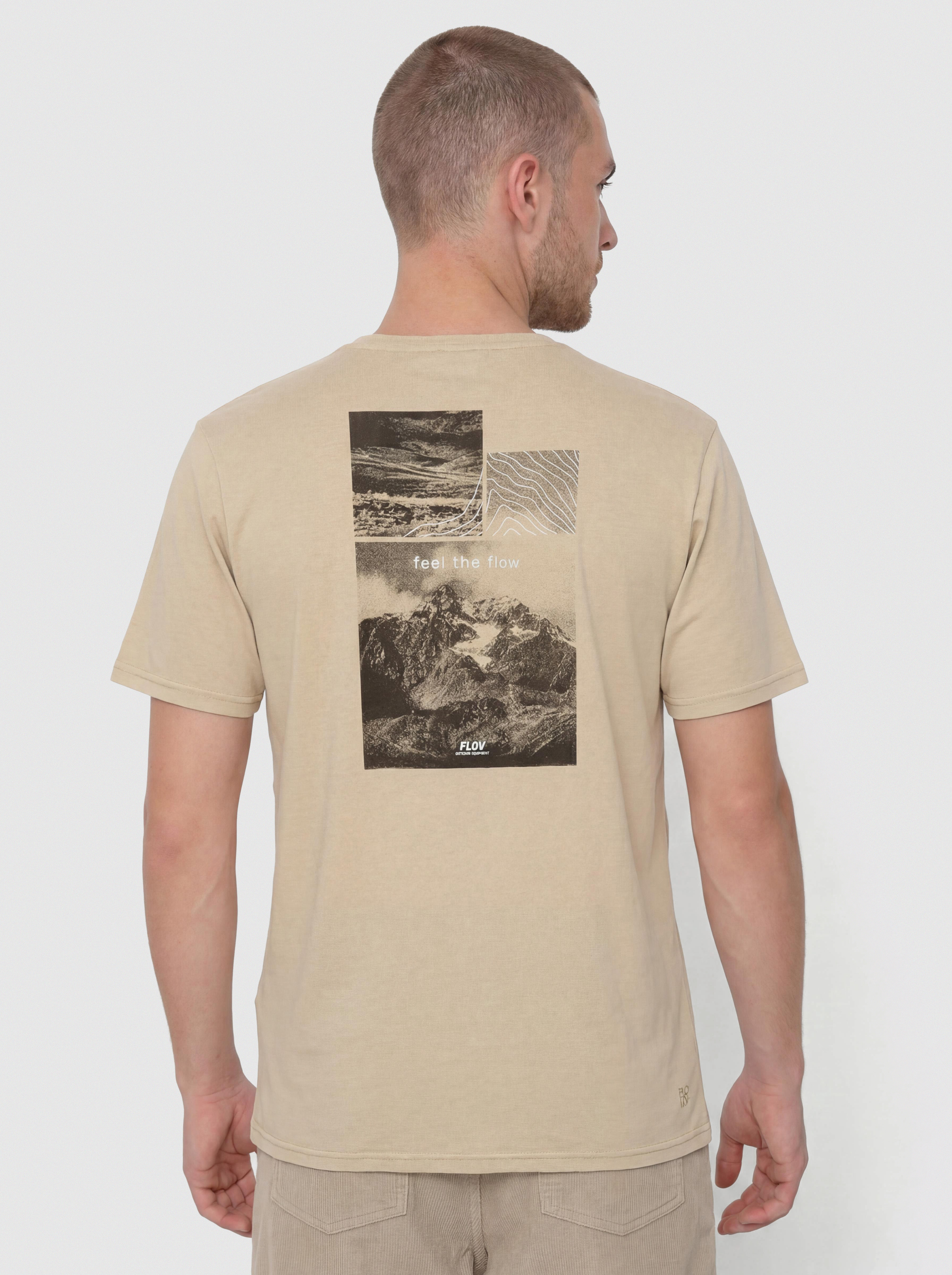 Tričko FLOV Morro (beige/dark grey)