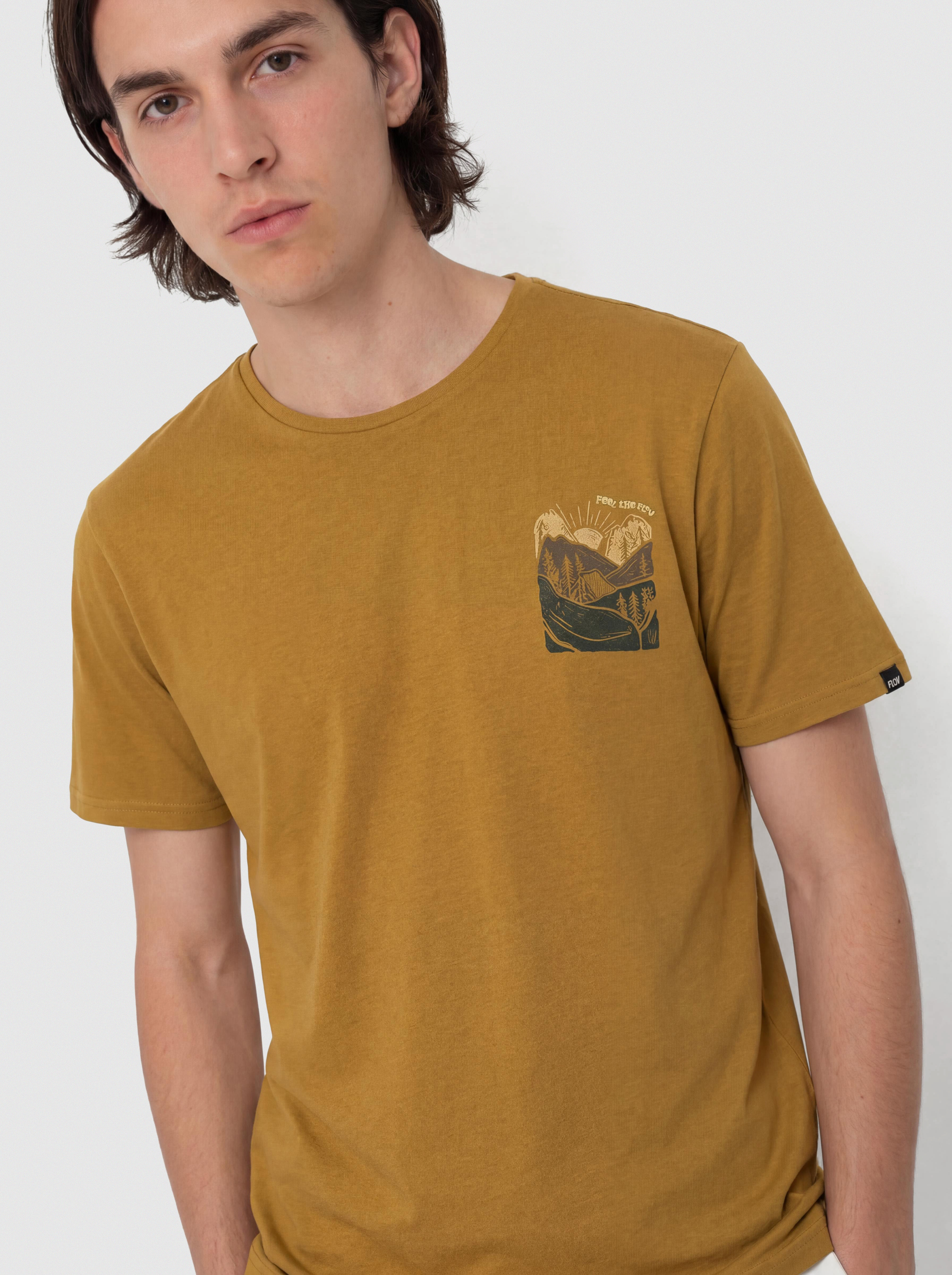 Tričko FLOV Timberon (light brown/olive)