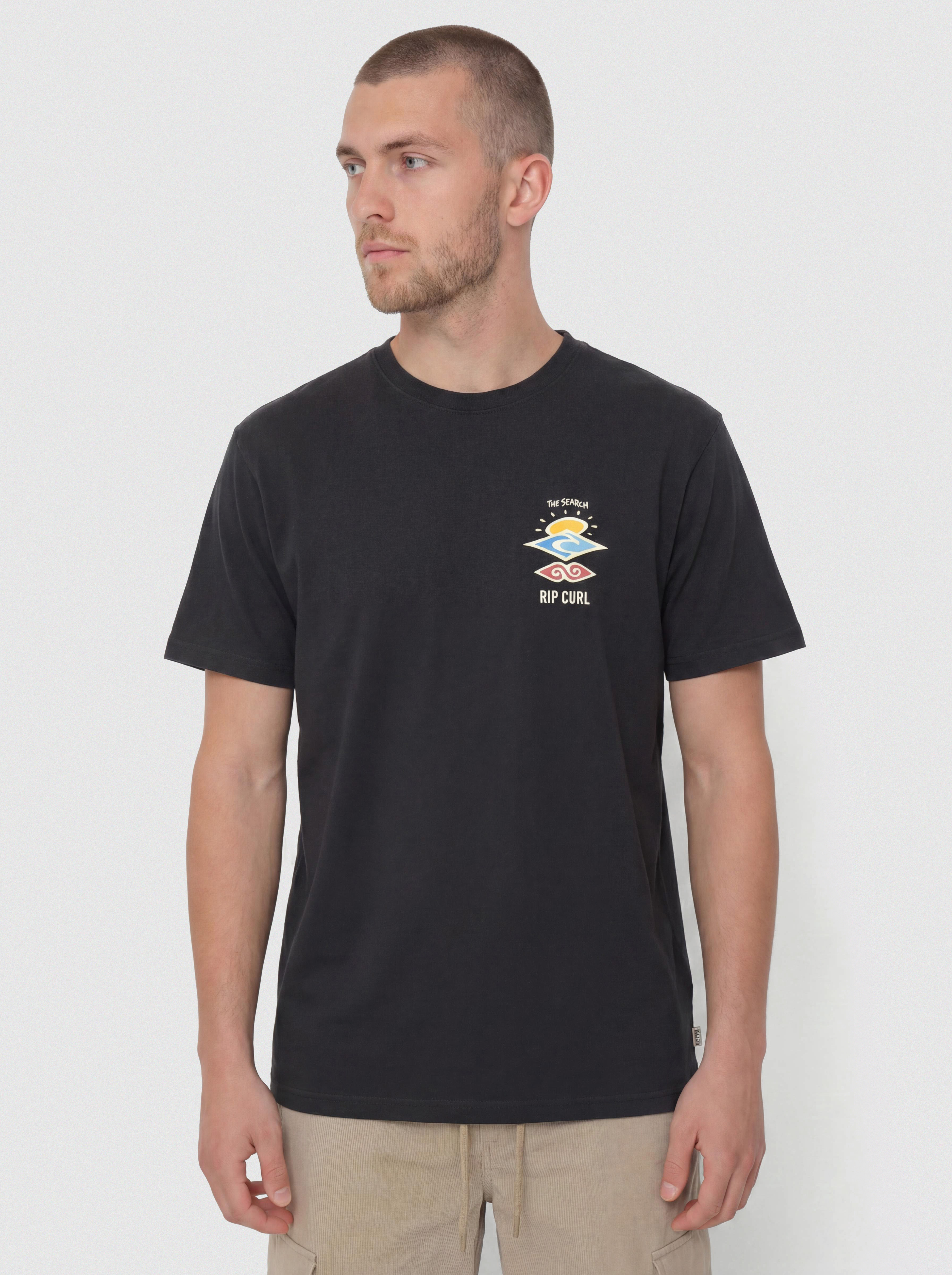 Tričko Rip Curl Search Icon (black)