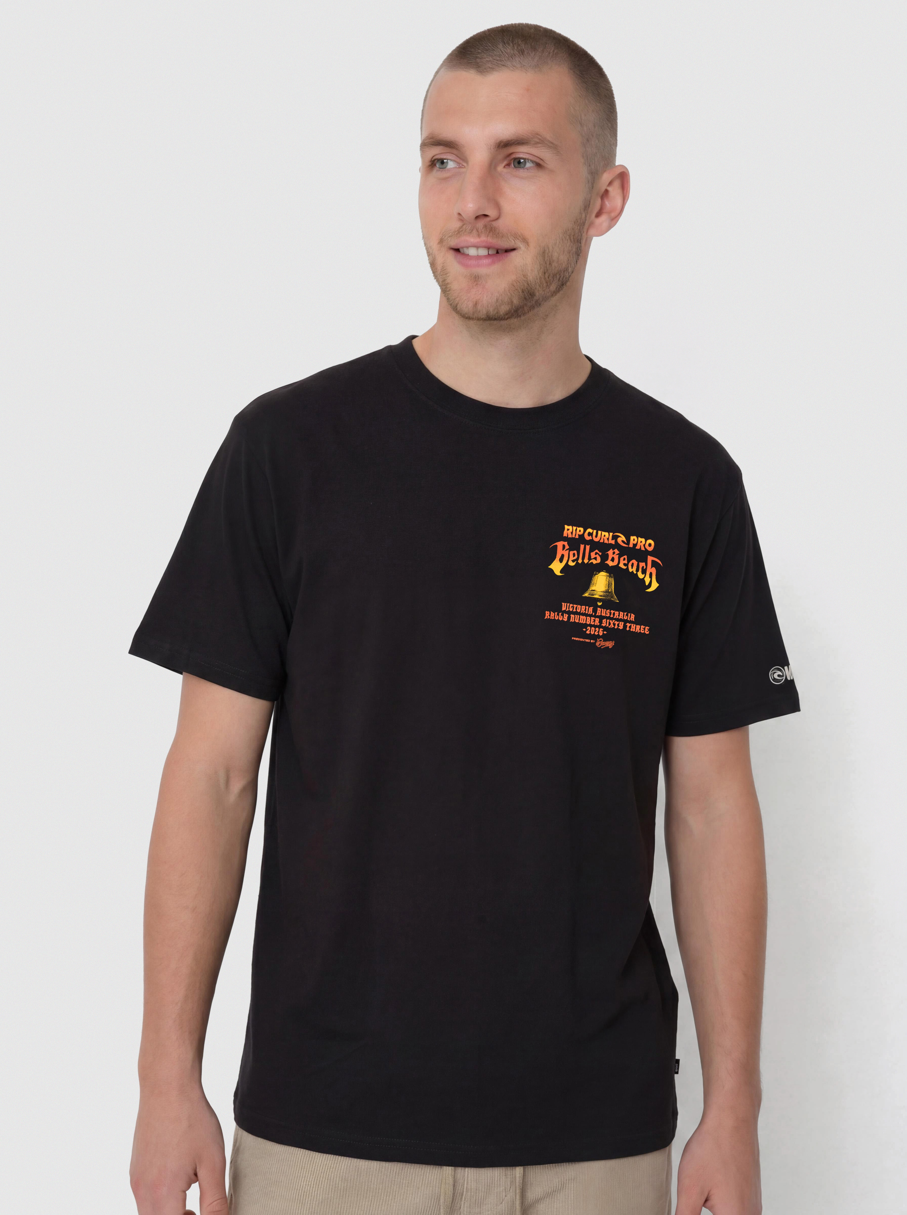 Tričko Rip Curl Bells Pro 26 Bell Logo (black)