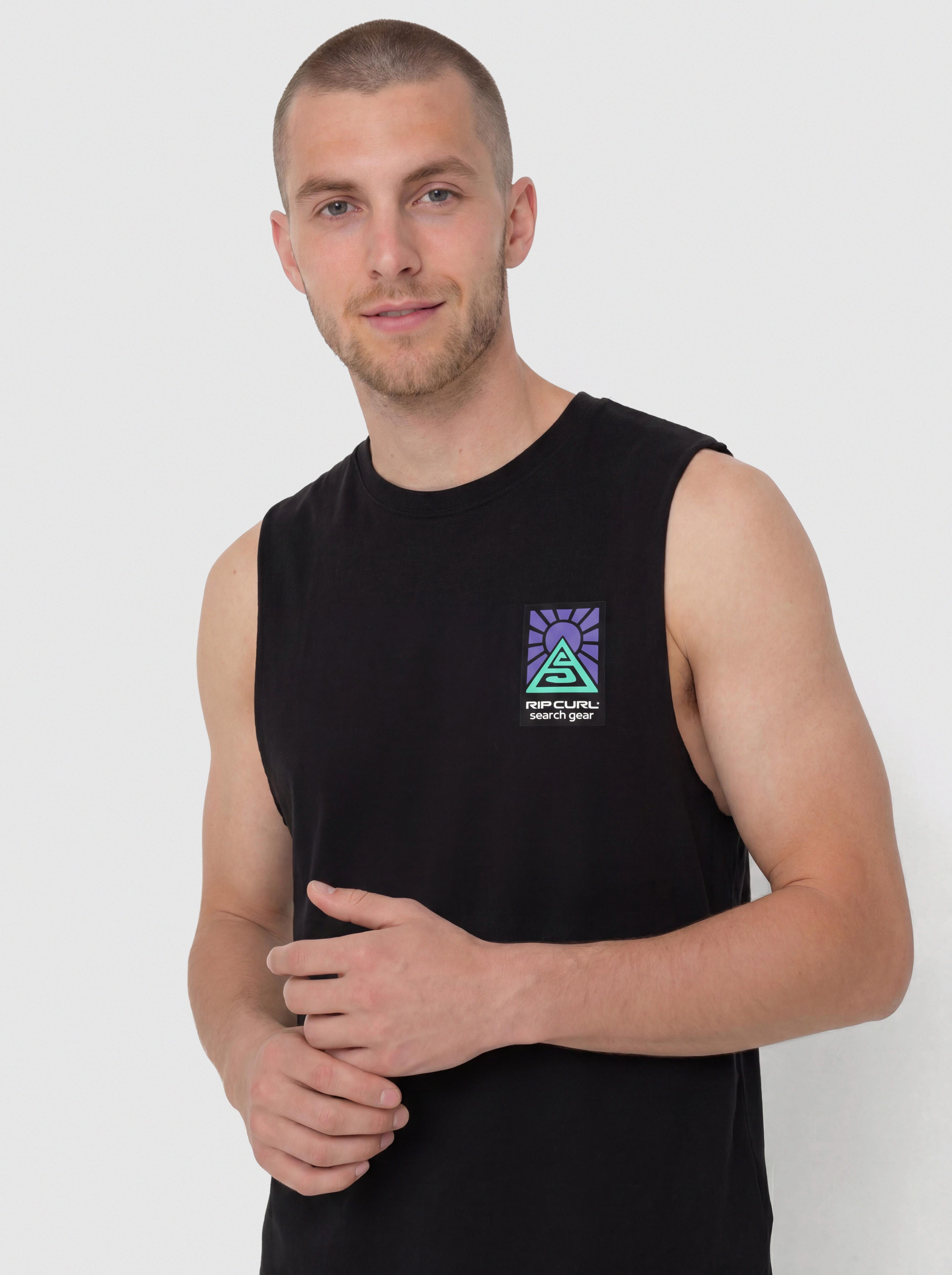 Tričko Rip Curl Search Dawn Muscle (black)