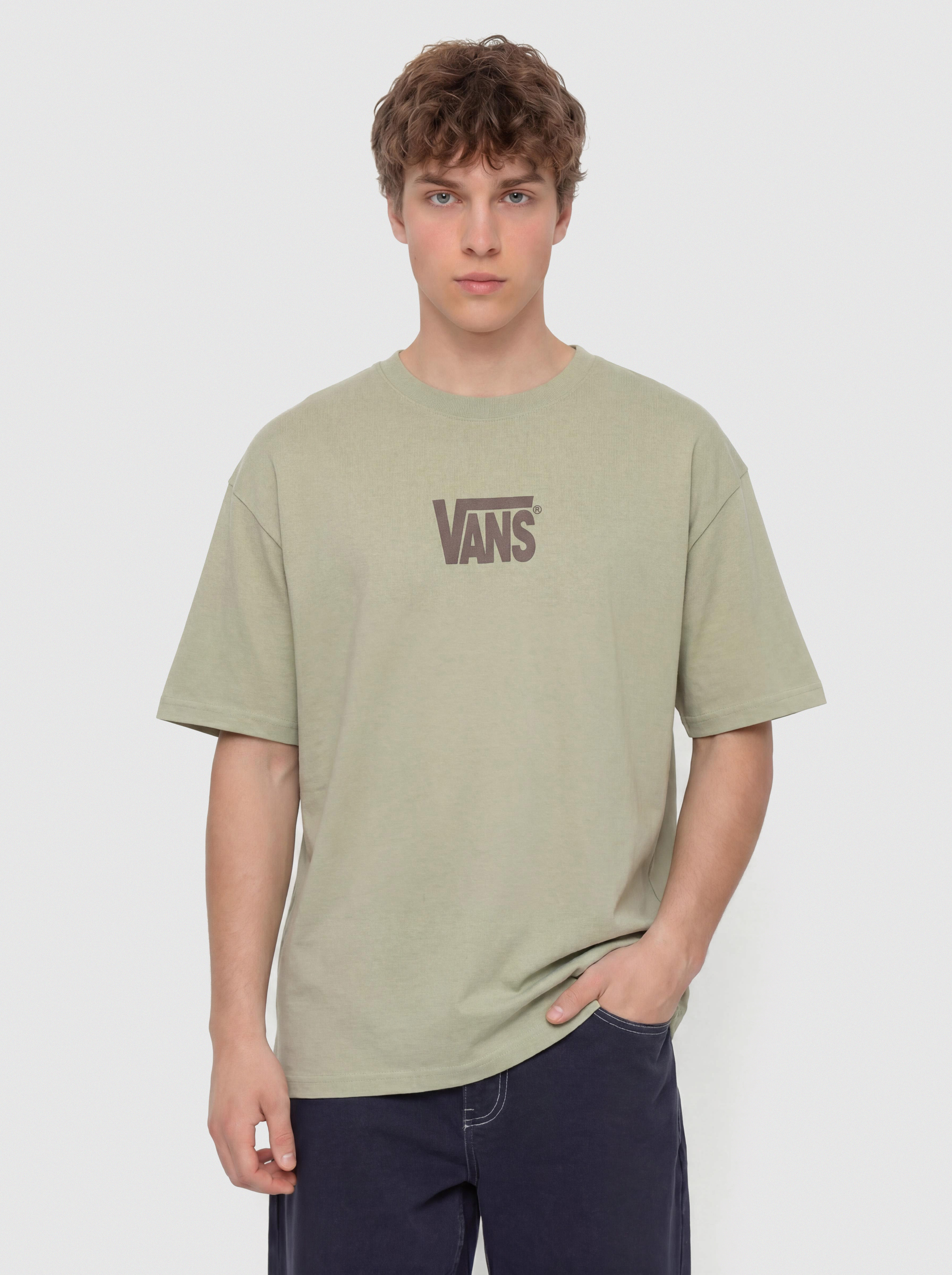 Tričko Vans Stretch Logo (soft sage)