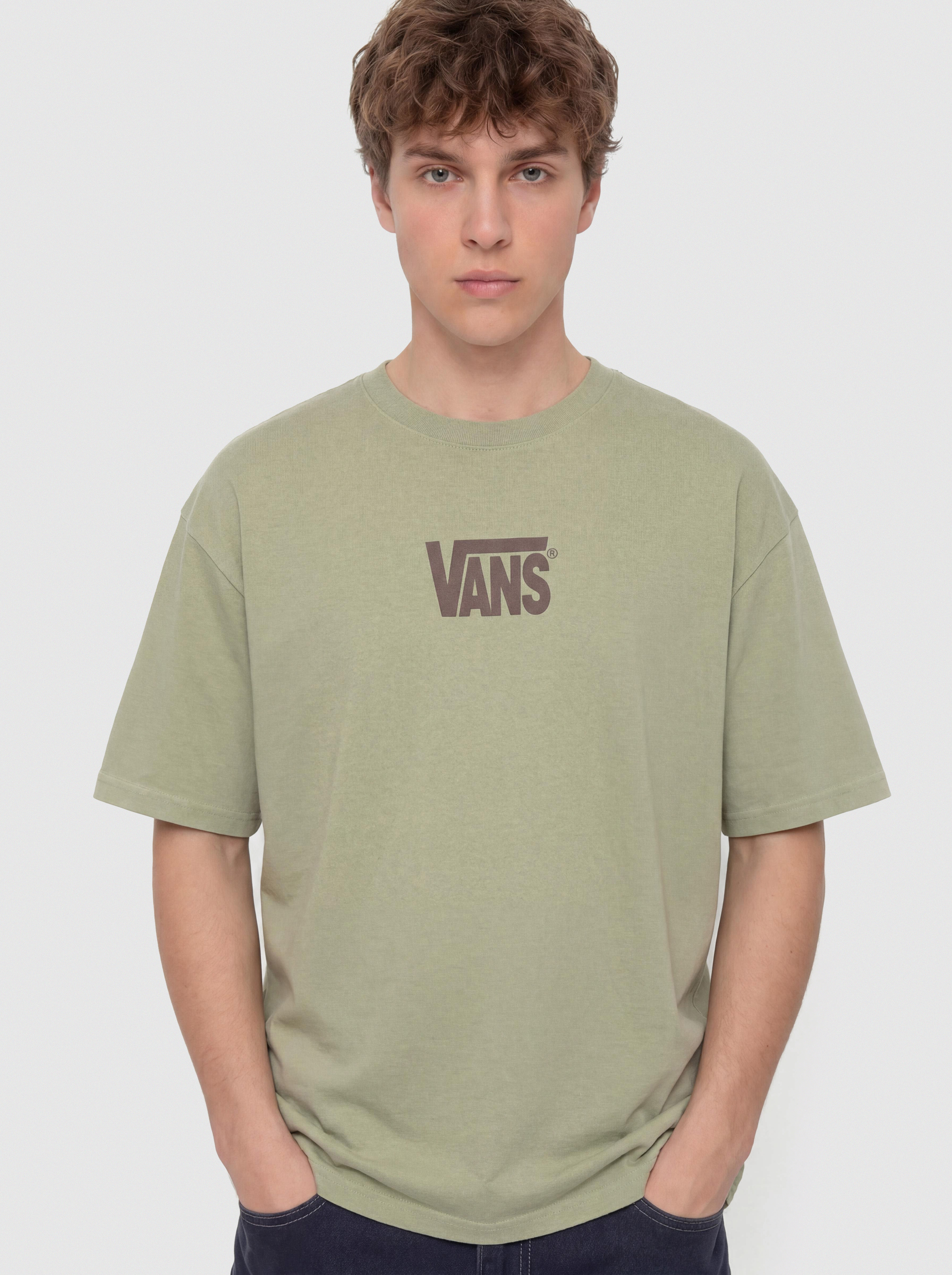 Tričko Vans Stretch Logo (soft sage)