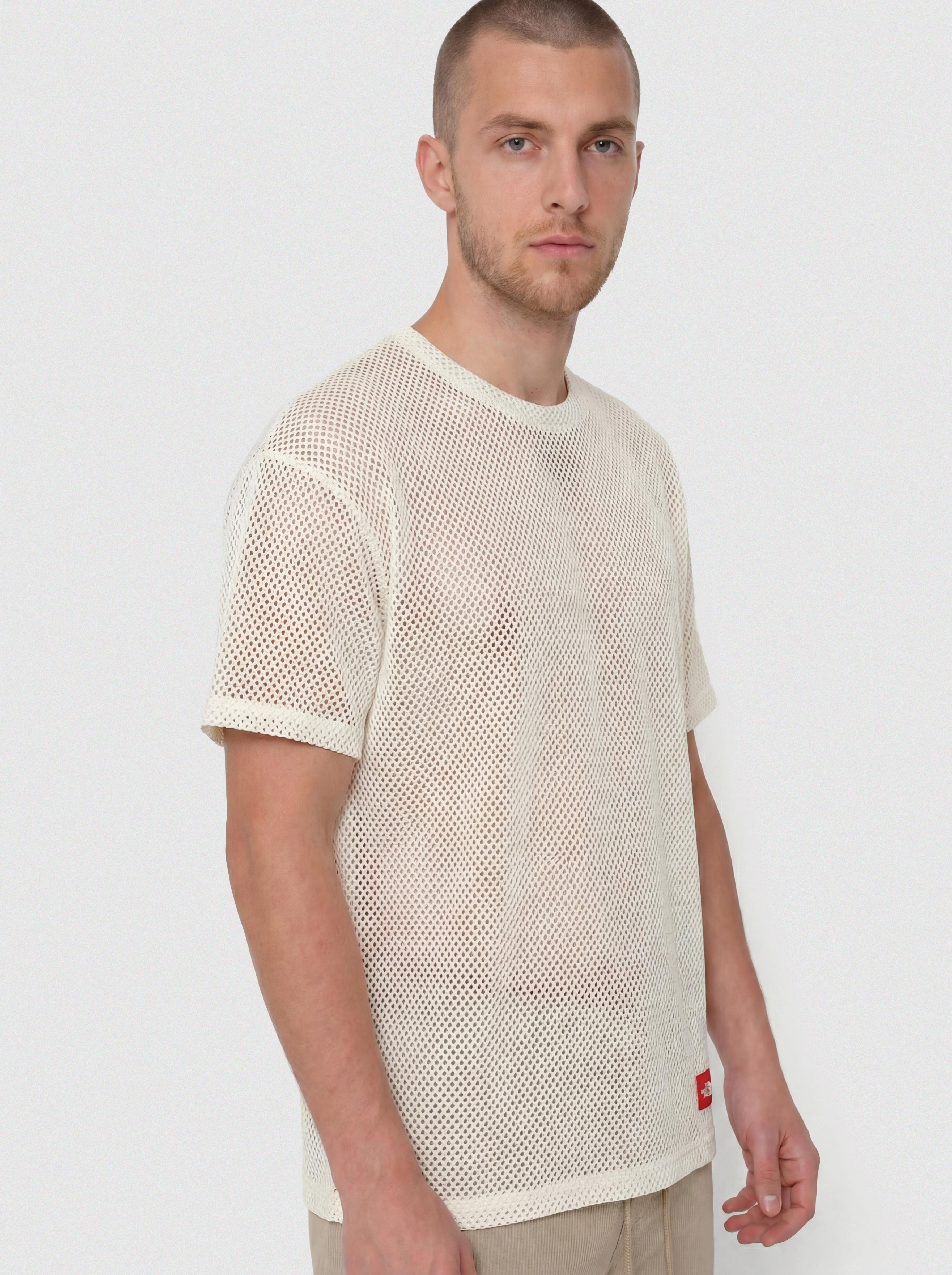 Tričko The North Face Tnf Red Box Mesh (white dune)