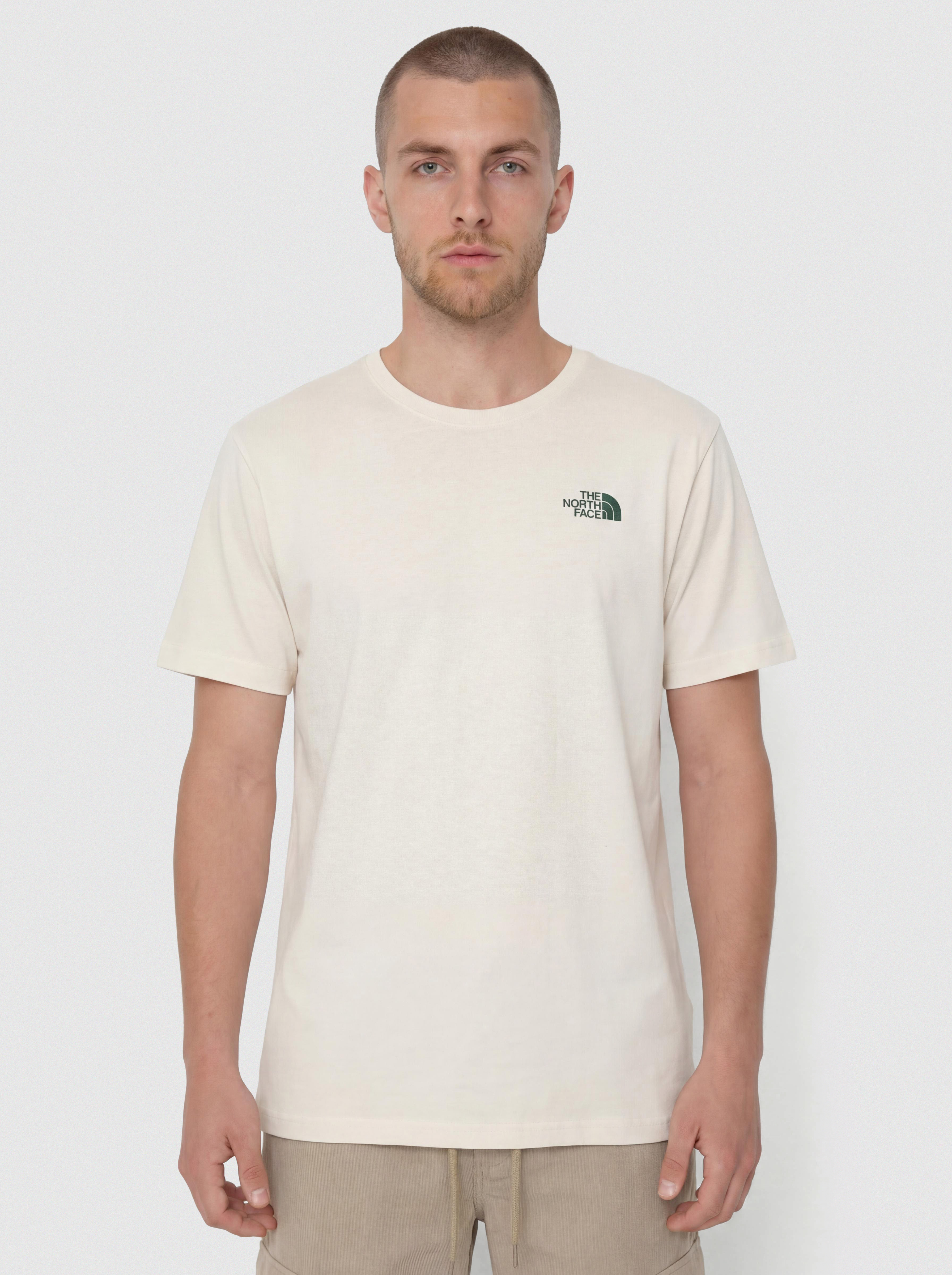 Tričko The North Face Retro Earth Relaxed (white dune)