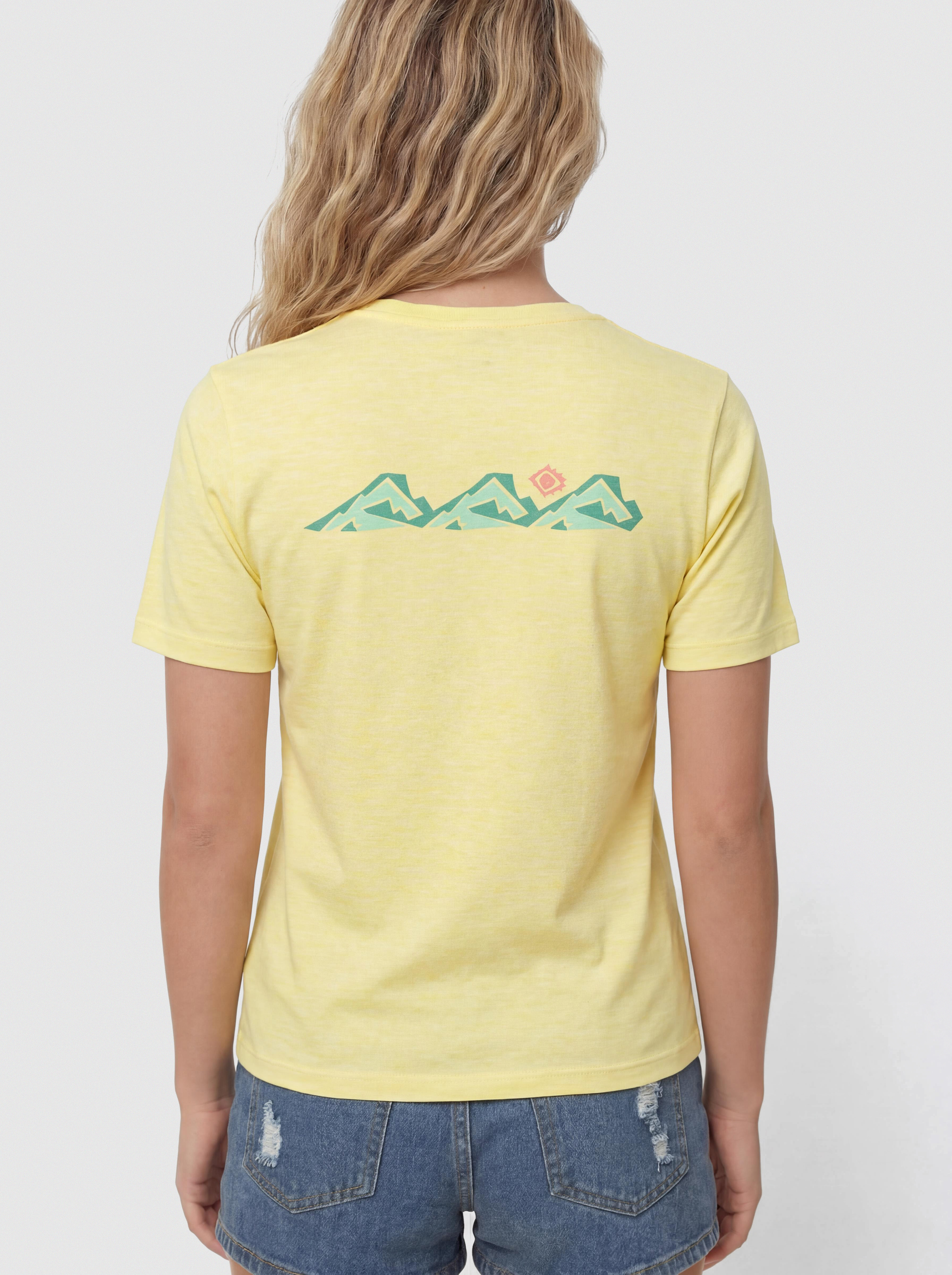 Tričko Patagonia Capilene Cool Trailcheck Wmn (lemon zest)