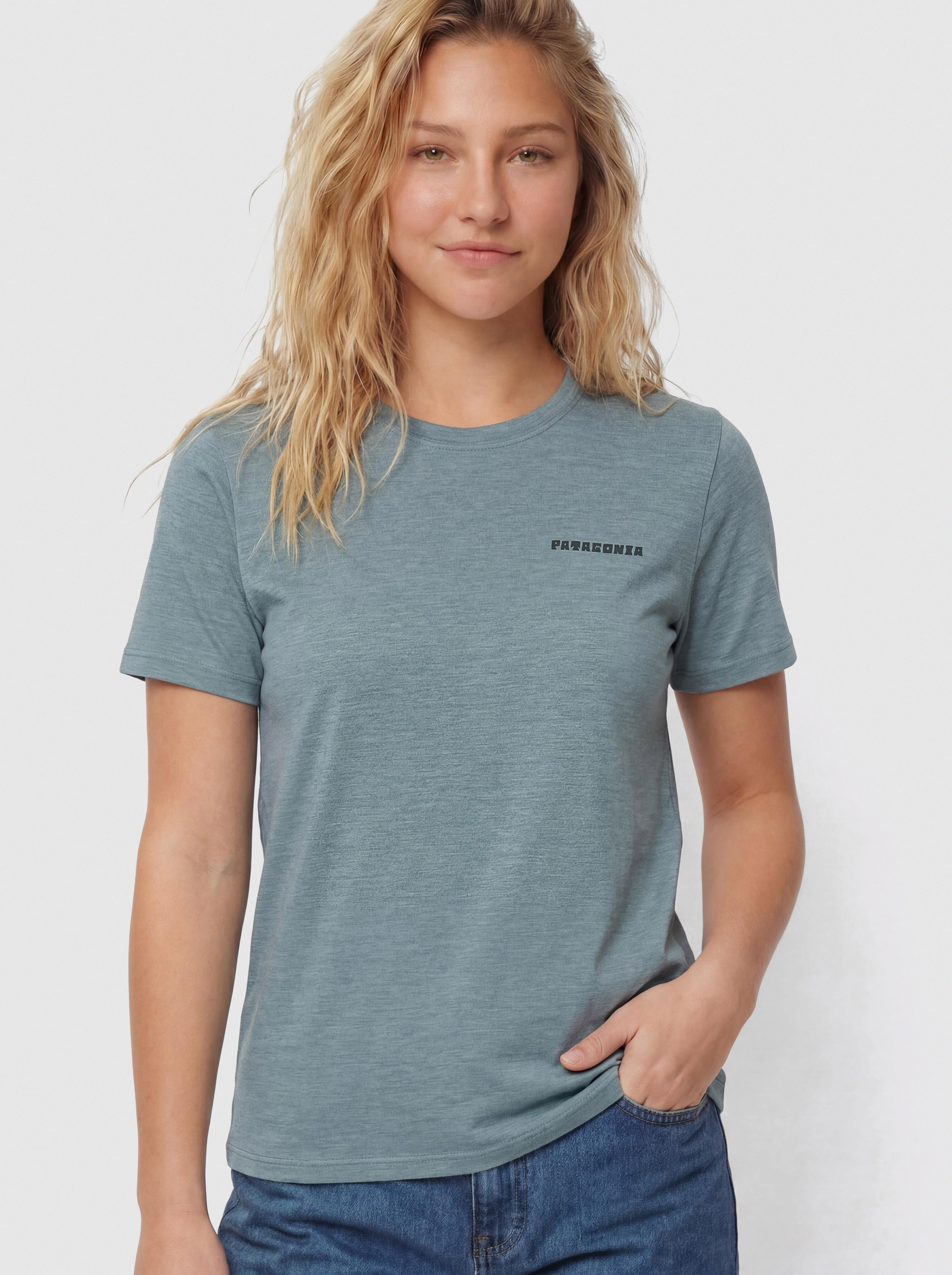 Tričko Patagonia Capilene Cool Mother Rays Wmn (blue sage/light blue sage)